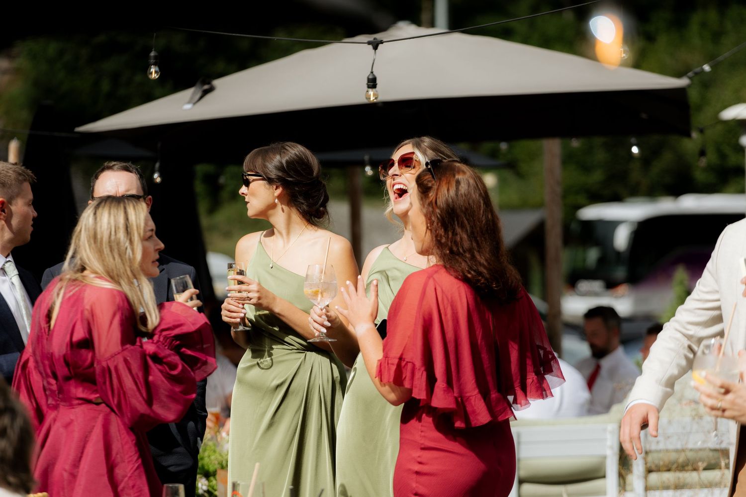 Morzine Wedding photographer captures epic outdoor wedding ceremony photos on Lac Montriond.Candid timeless documentary style photography.
