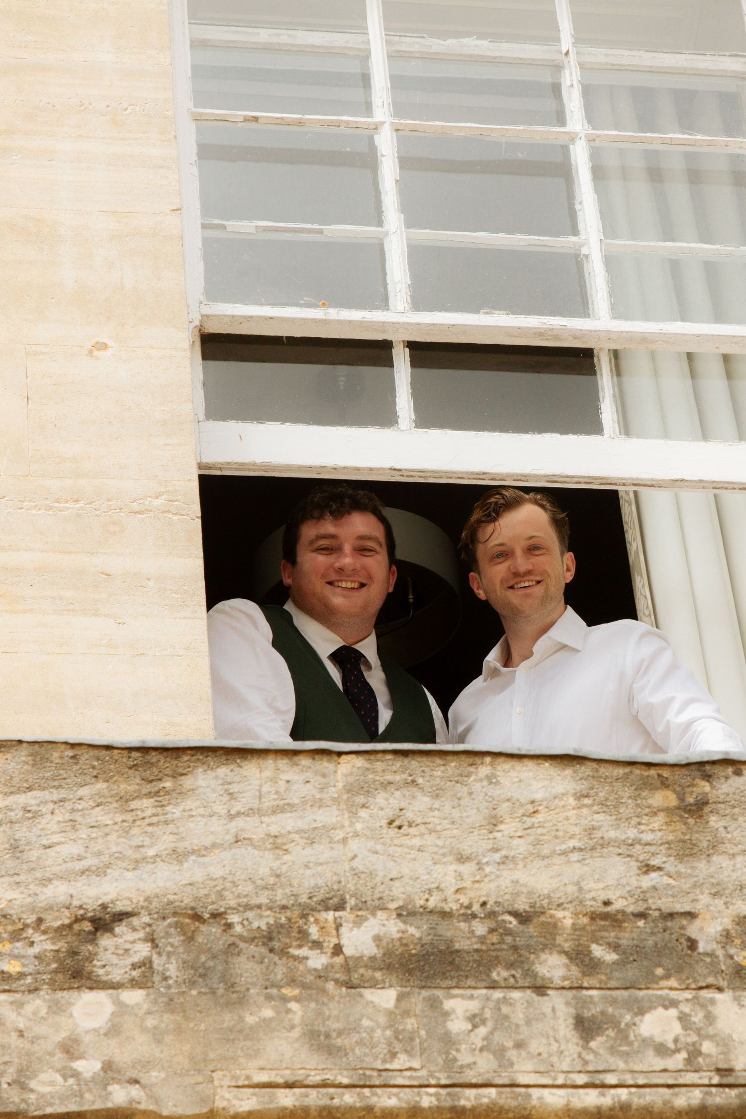 Documentary Style Cotswold Wedding Photographer captures groomsmen at Gloucestershire Wedding Venue.Natural,candid and timeless photography