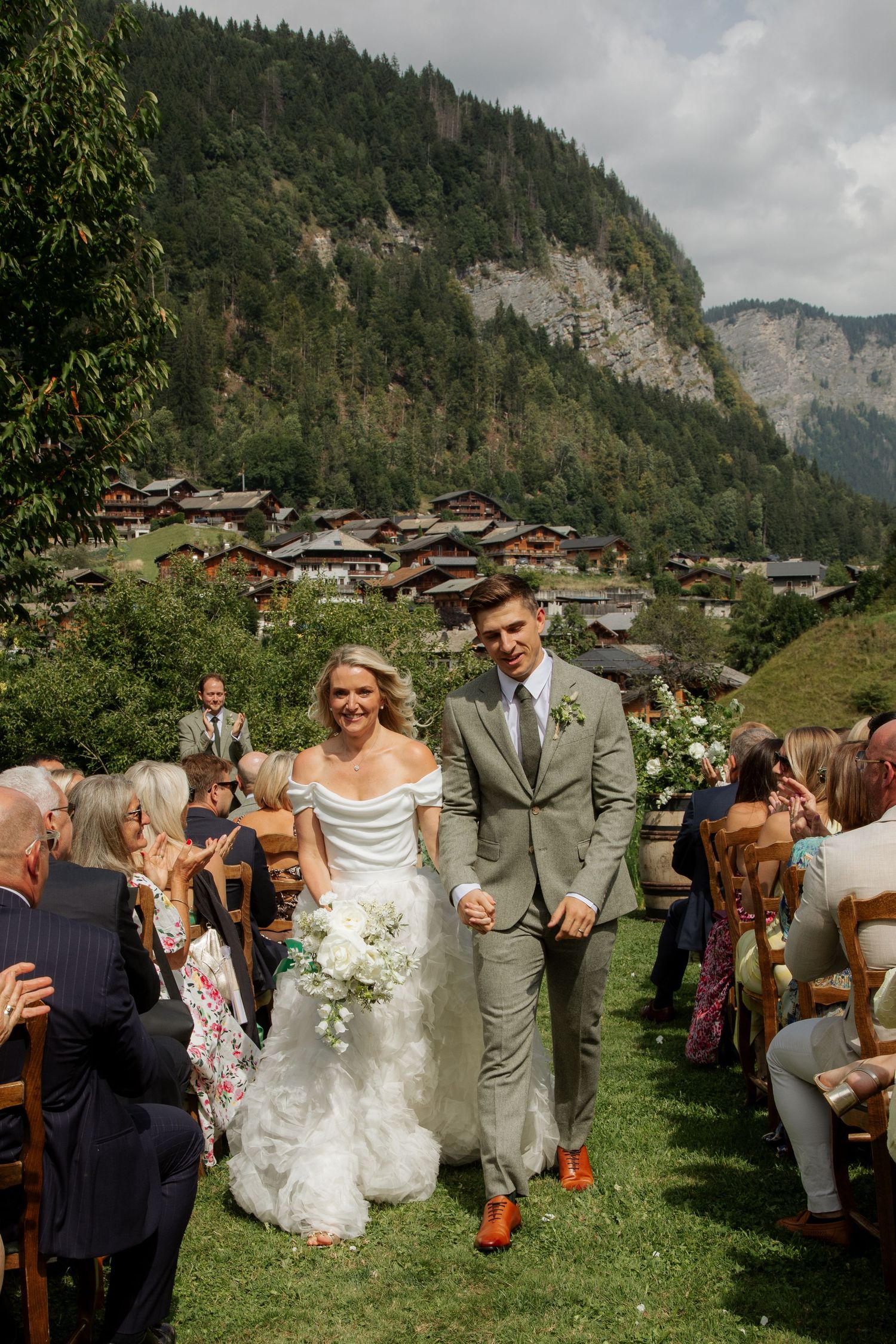 Documentary style Wedding Photographer captures wedding photos at Morzine Wedding venue. Natural, timeless and candid wedding photography.