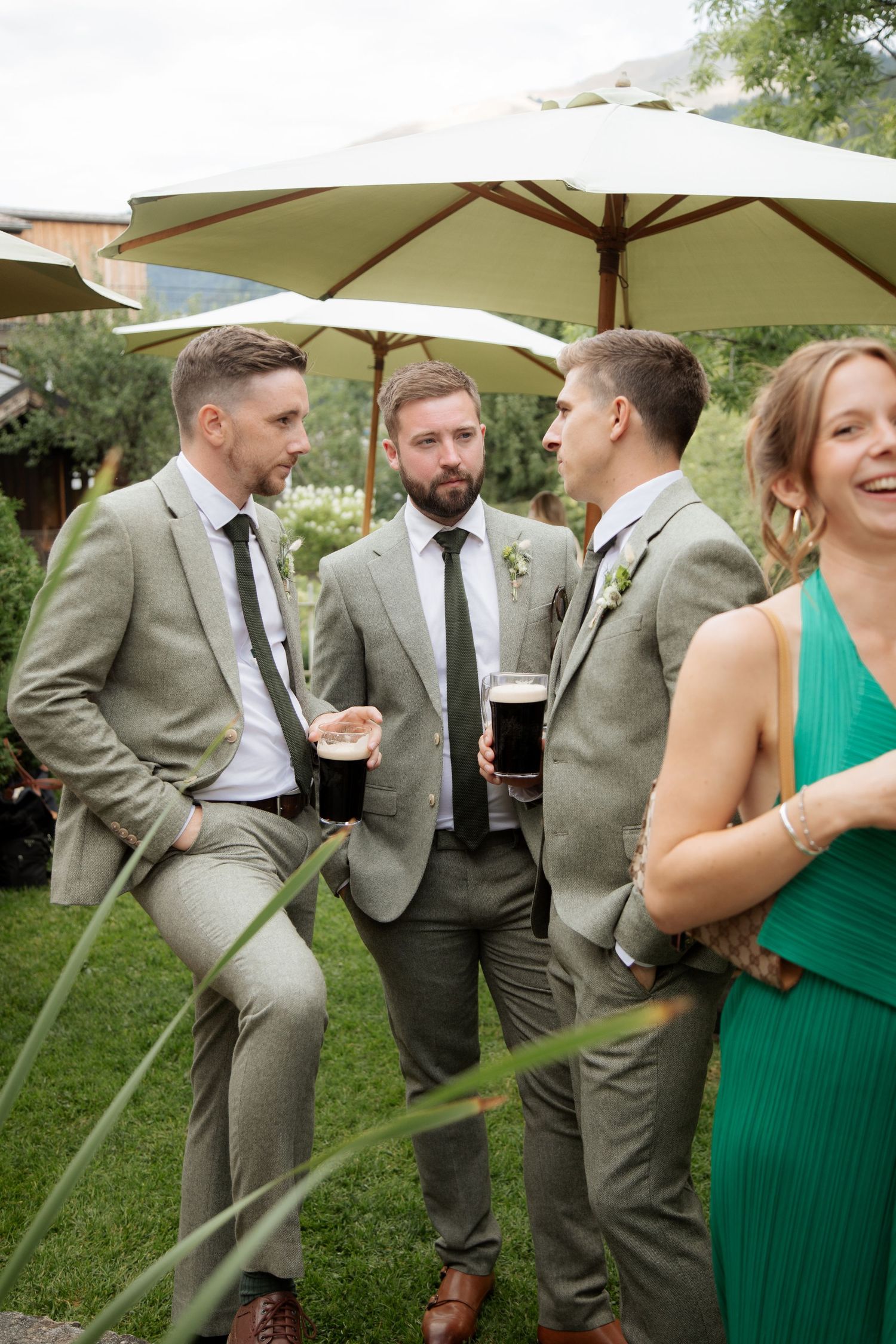 Documentary style Wedding Photographer captures wedding photos at Morzine Wedding venue. Natural, timeless and candid wedding photography.