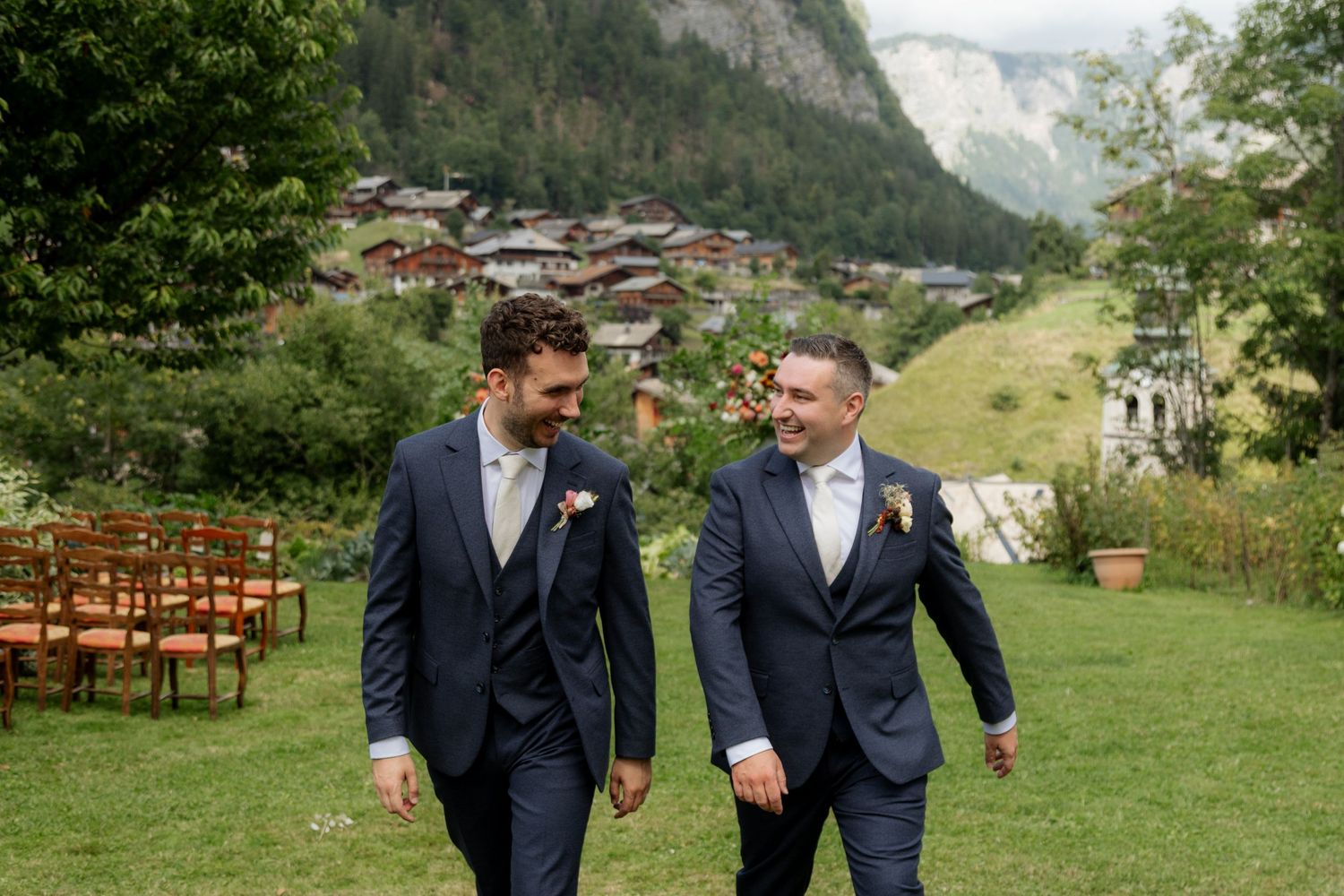 Morzine Wedding photographer captures fun wedding party and real emotions in Morzine Wedding Venue. Candid,timeless documentary style photos
