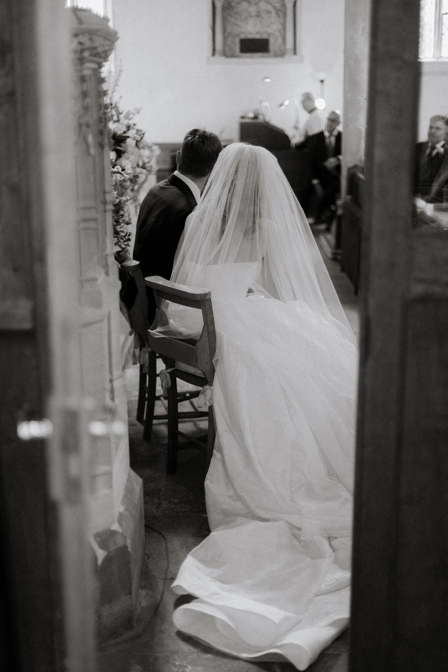 Documentary Style Cotswold Wedding Photographer captures wedding ceremony at Gloucestershire Wedding Venue. Natural,candid and timeless.