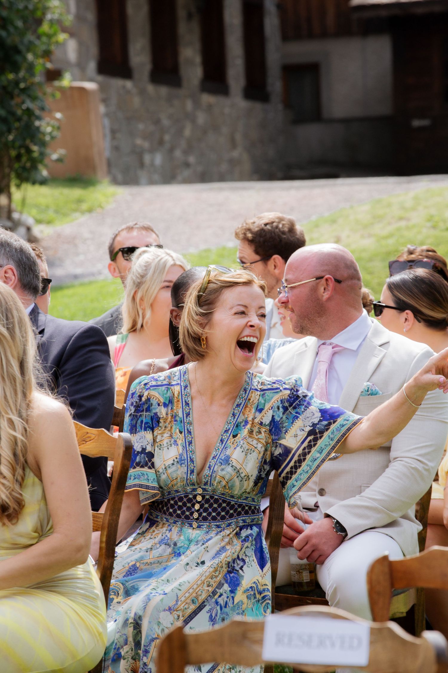 Documentary style Wedding Photographer captures wedding photos at Morzine Wedding venue. Natural, timeless and candid wedding photography.
