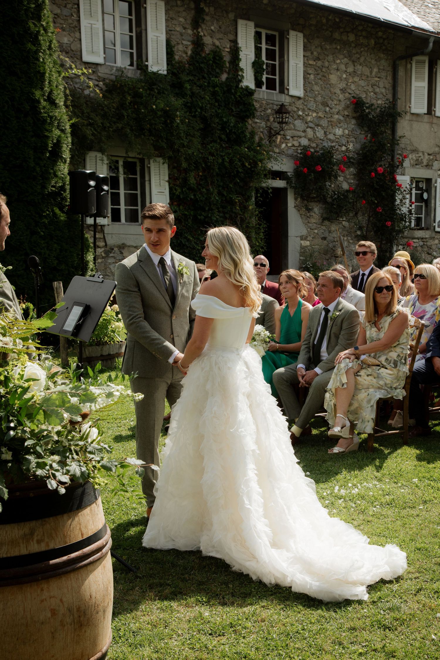 Documentary style Wedding Photographer captures wedding photos at Morzine Wedding venue. Natural, timeless and candid wedding photography.