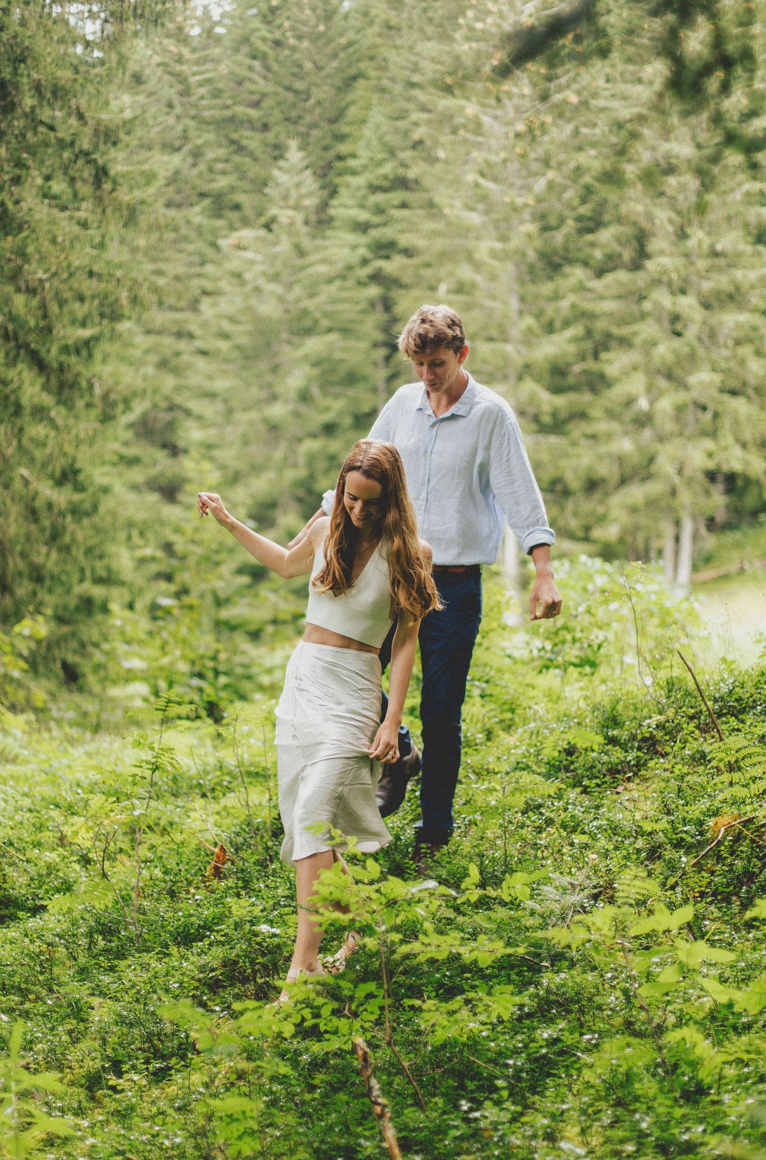 Engagement photos taken by documentary style wedding photographer in Morzine, France. French Wedding Venue. Wedding photography inspiration.