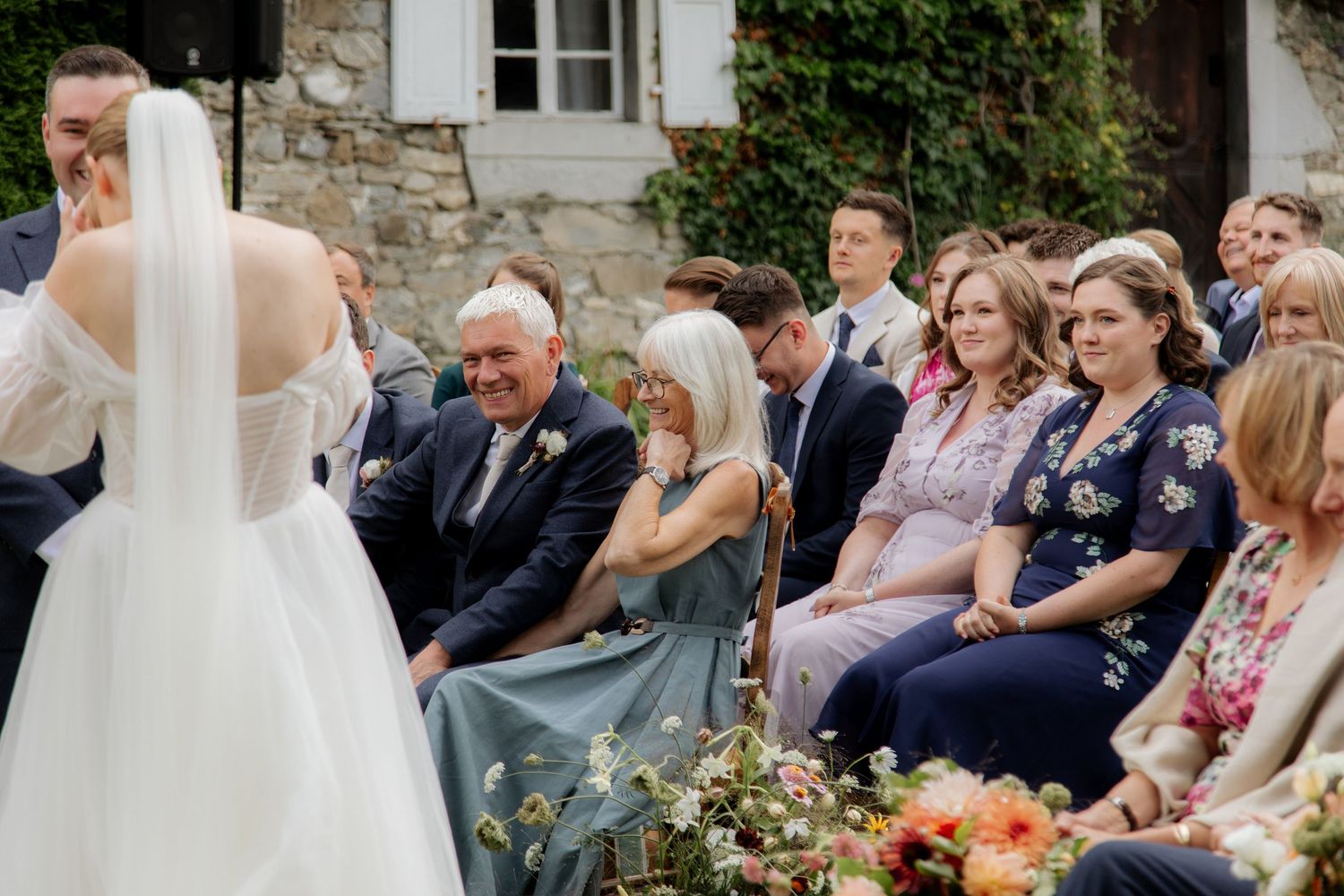 Morzine Wedding photographer captures fun wedding party and real emotions in Morzine Wedding Venue. Candid,timeless documentary style photos