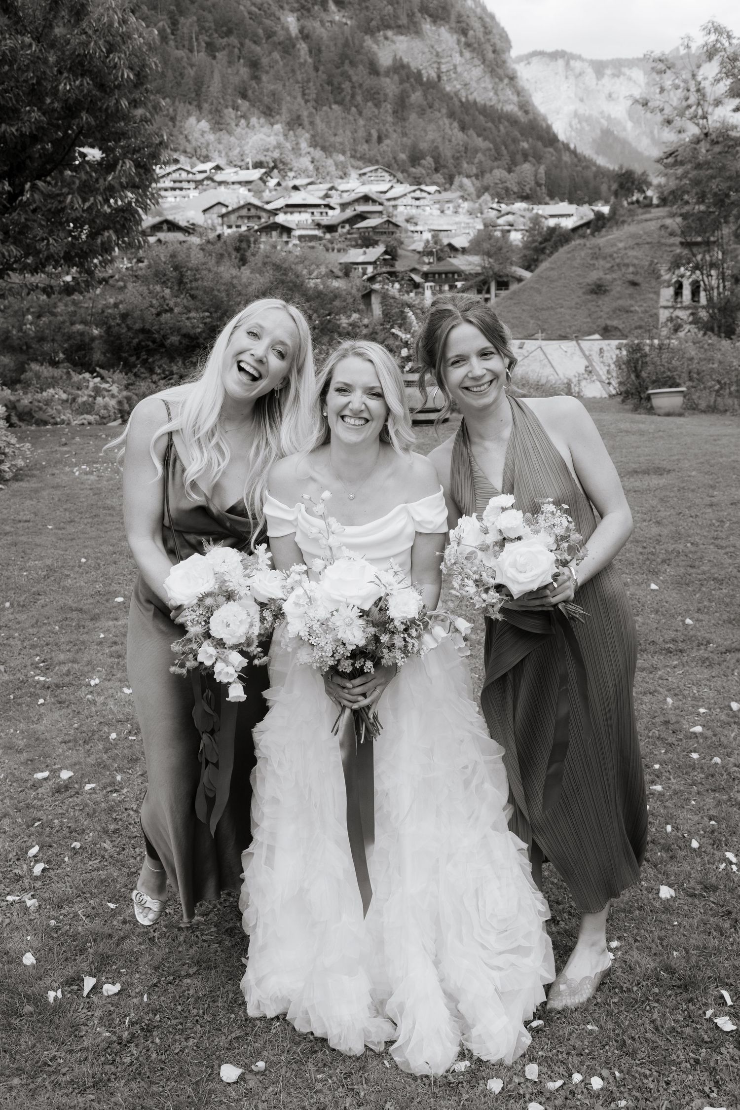 Documentary style Wedding Photographer captures wedding photos at Morzine Wedding venue. Natural, timeless and candid wedding photography.