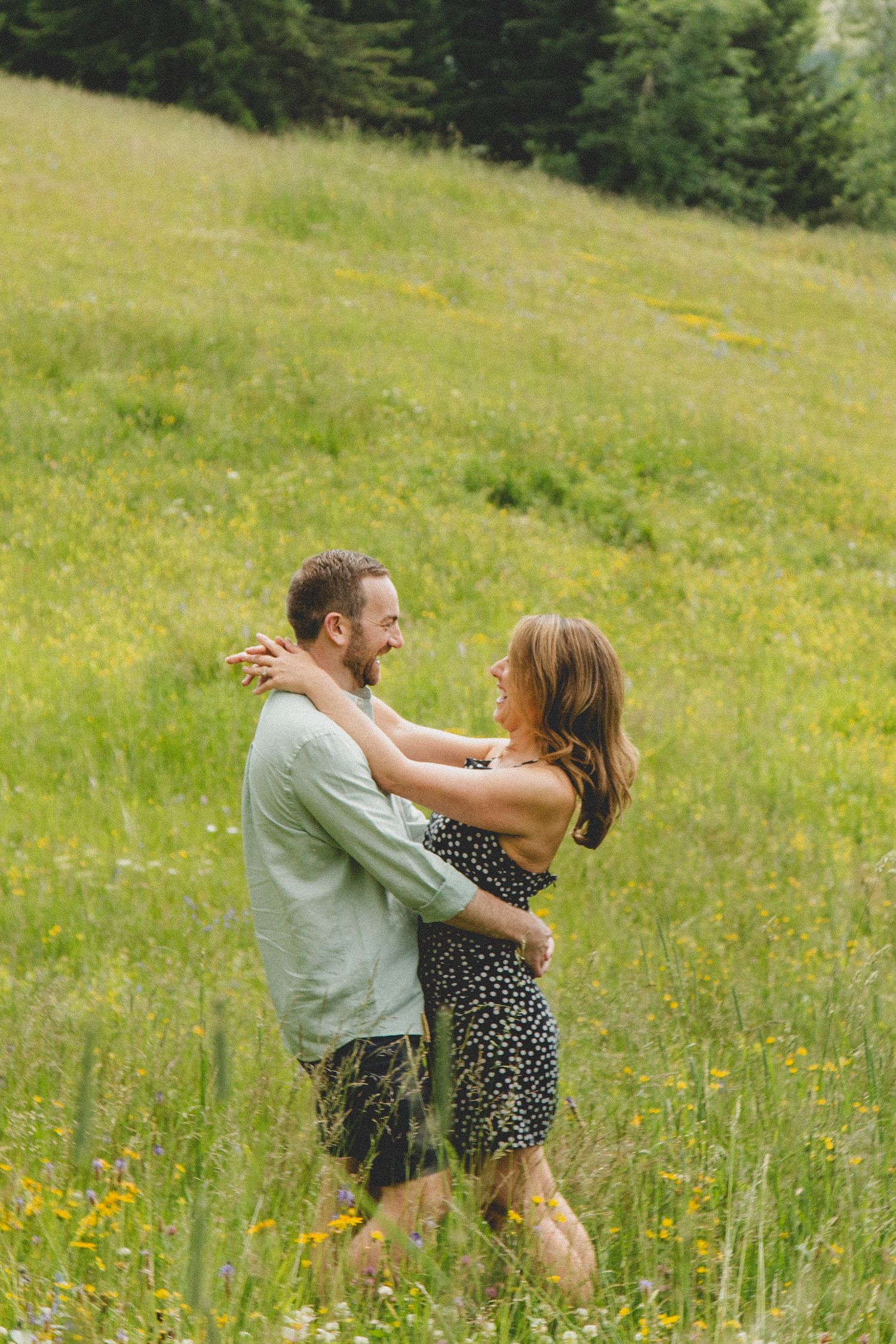 Engagement photos taken by documentary style wedding photographer in Morzine, France. French Wedding Venue. Wedding photography inspiration.
