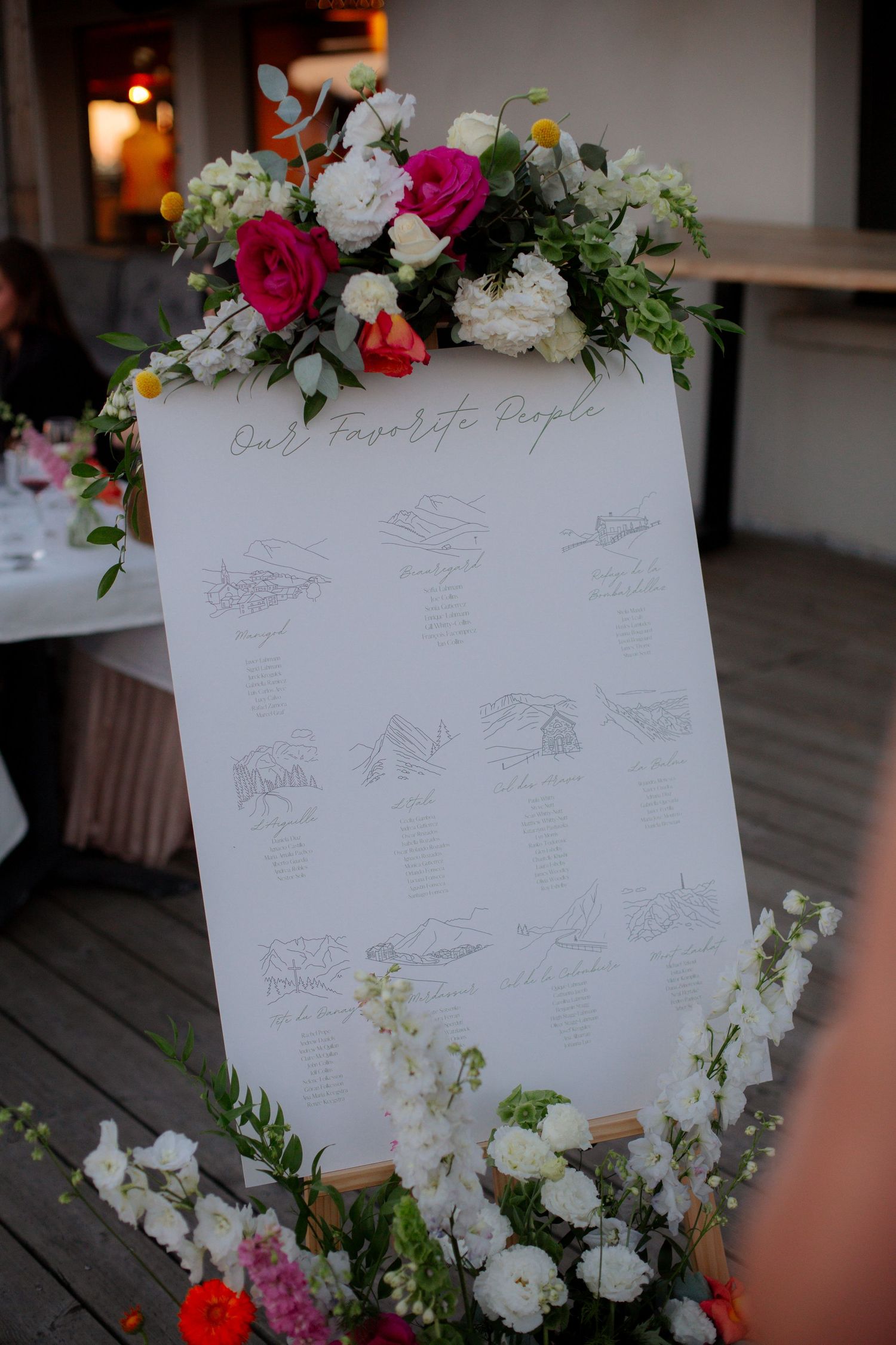 Wedding Photographer captures wedding party in La Clusaz Weddding venue. Wedding photography captured by Morzine Photographer, France