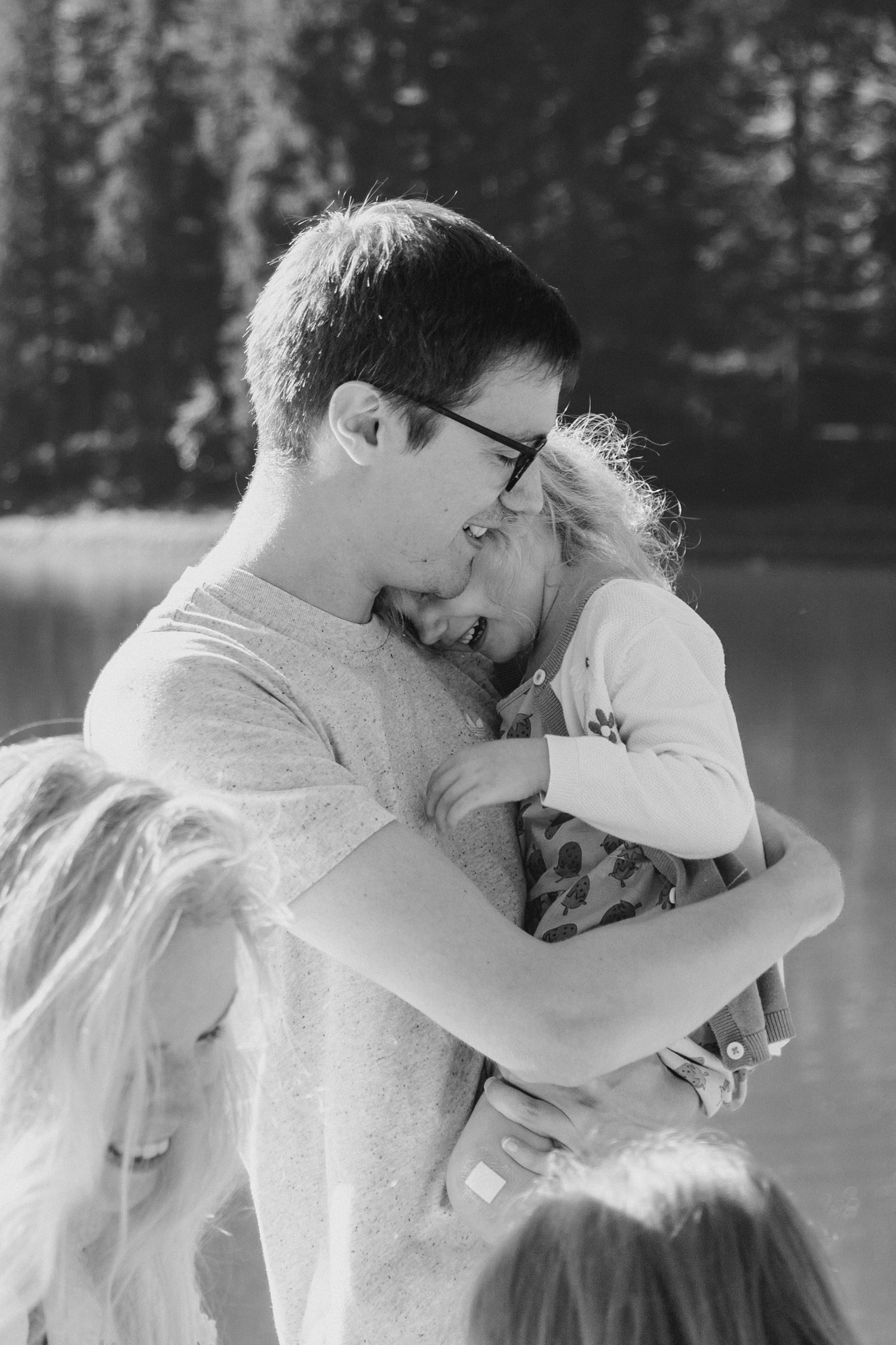 Family Photographer captures outdoor family photos. Family photography session captured by Morzine family Photographer at Lac Montriond