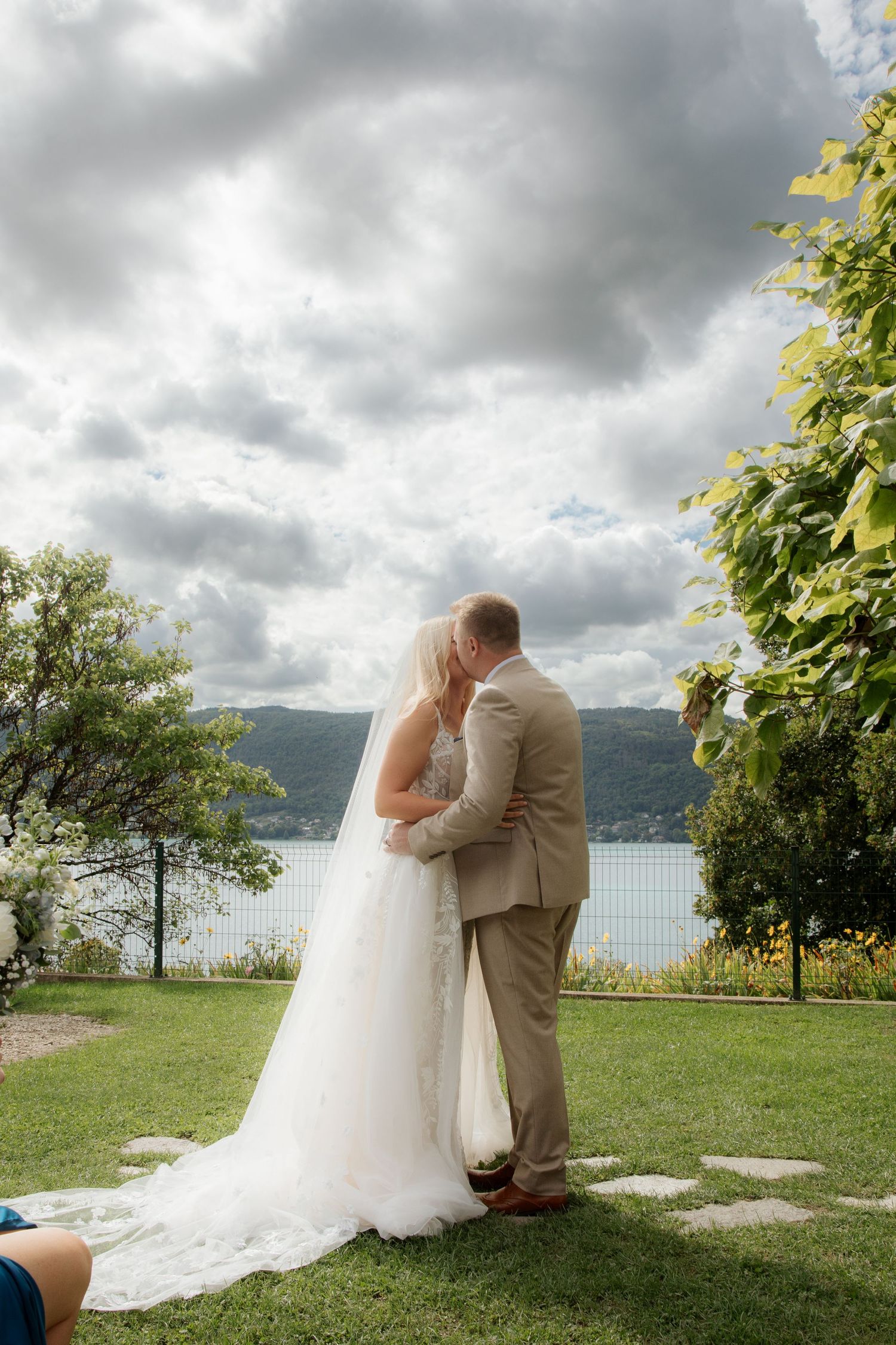 Annecy Wedding photographer captures adventure wedding and ceremony on Lake Annecy in France. Candid & timeless documentary style.