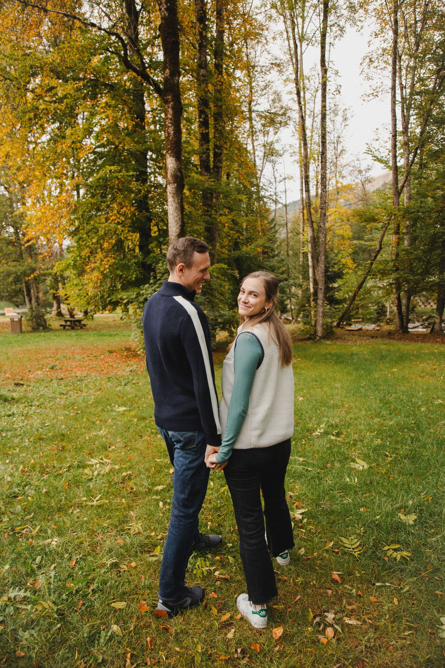 Engagement photos taken by documentary style wedding photographer in Morzine, France. French Wedding Venue. Wedding photography inspiration.