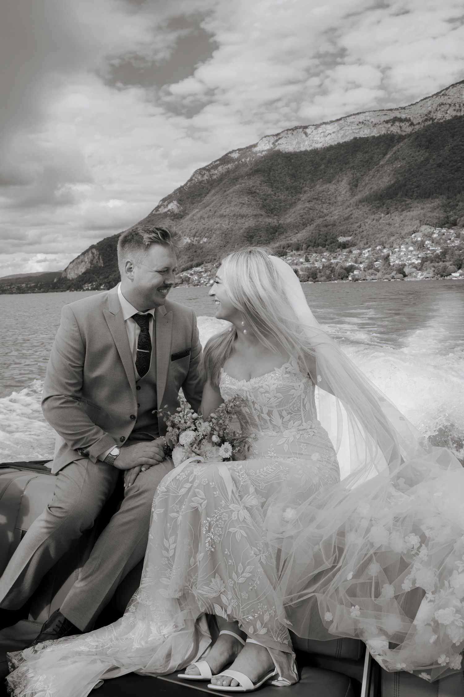 Annecy Wedding photographer captures epic wedding and natural couples photos on Lake Annecy in France. Candid & timeless documentary style.