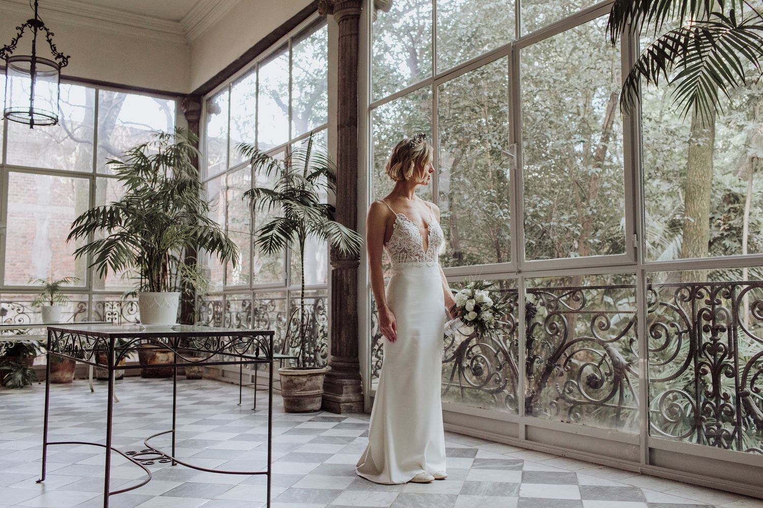 Bridal portrait Museo Casa de la Bola Mexico City