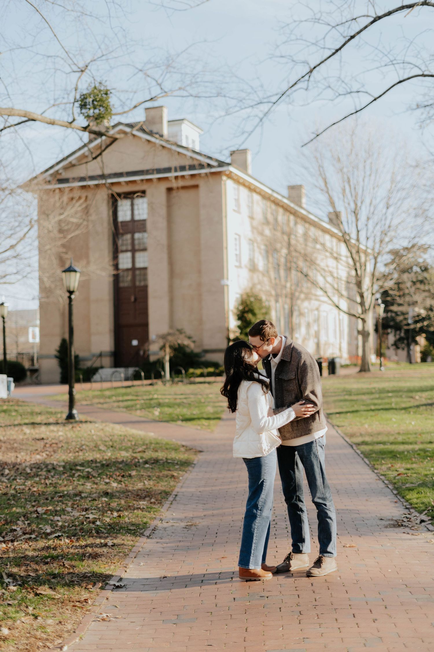 Engagement photo in UNC