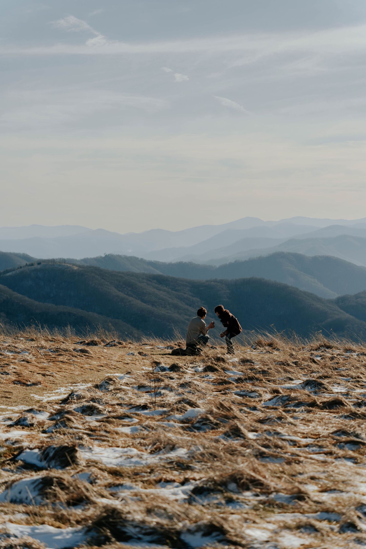 proposal in the mountains