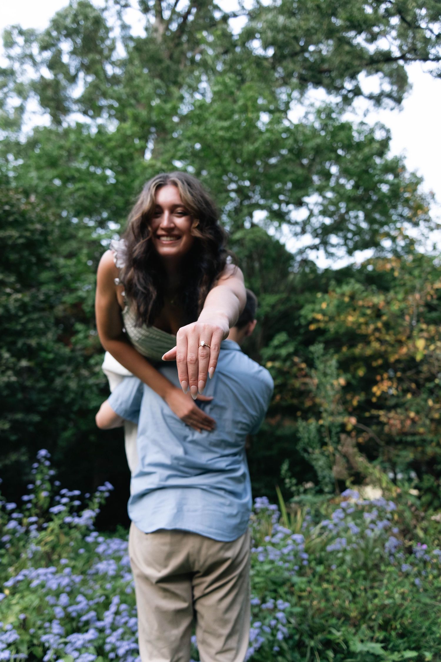 Engagement photoshoot at Fred Fletcher park, Raleigh NC