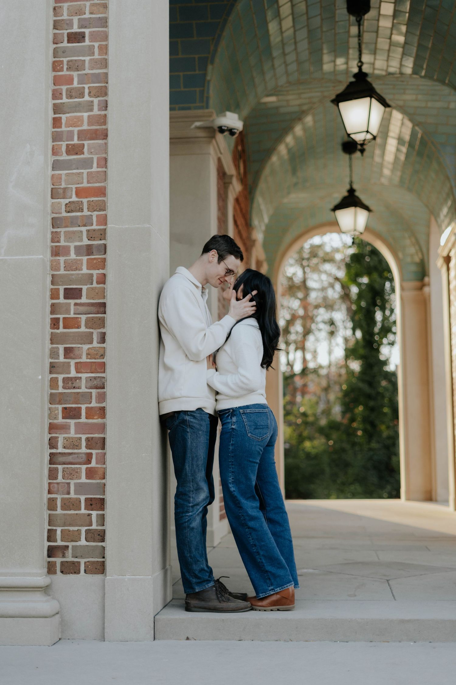 Engagement photo in UNC