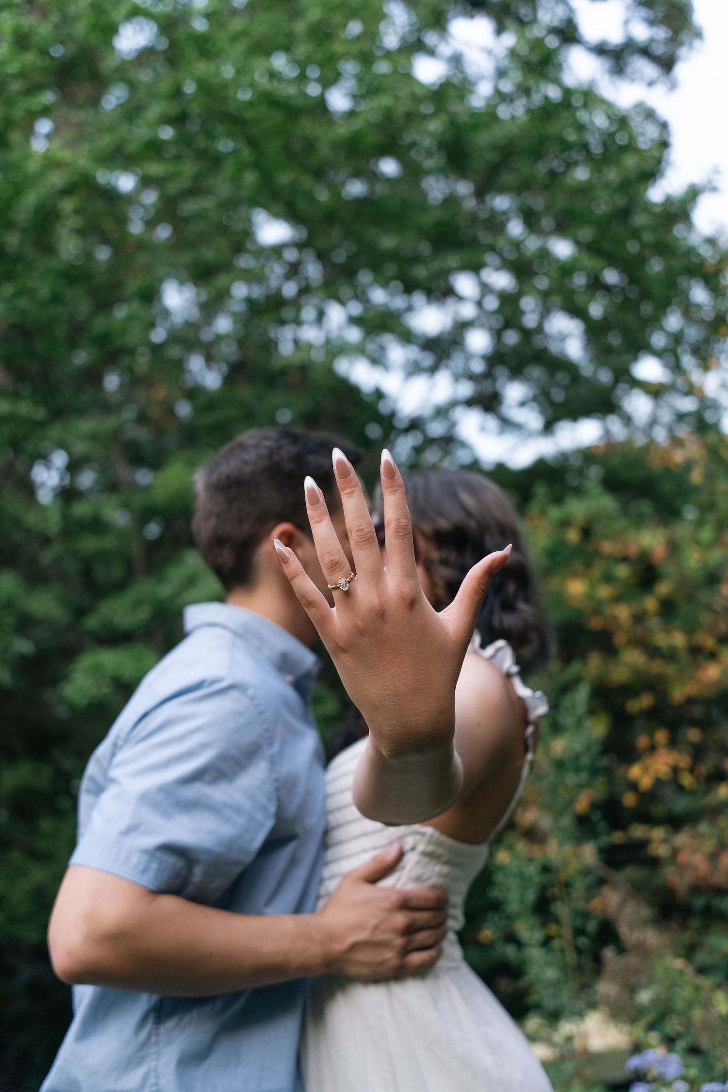 Engagement photoshoot at Fred Fletcher park, Raleigh NC