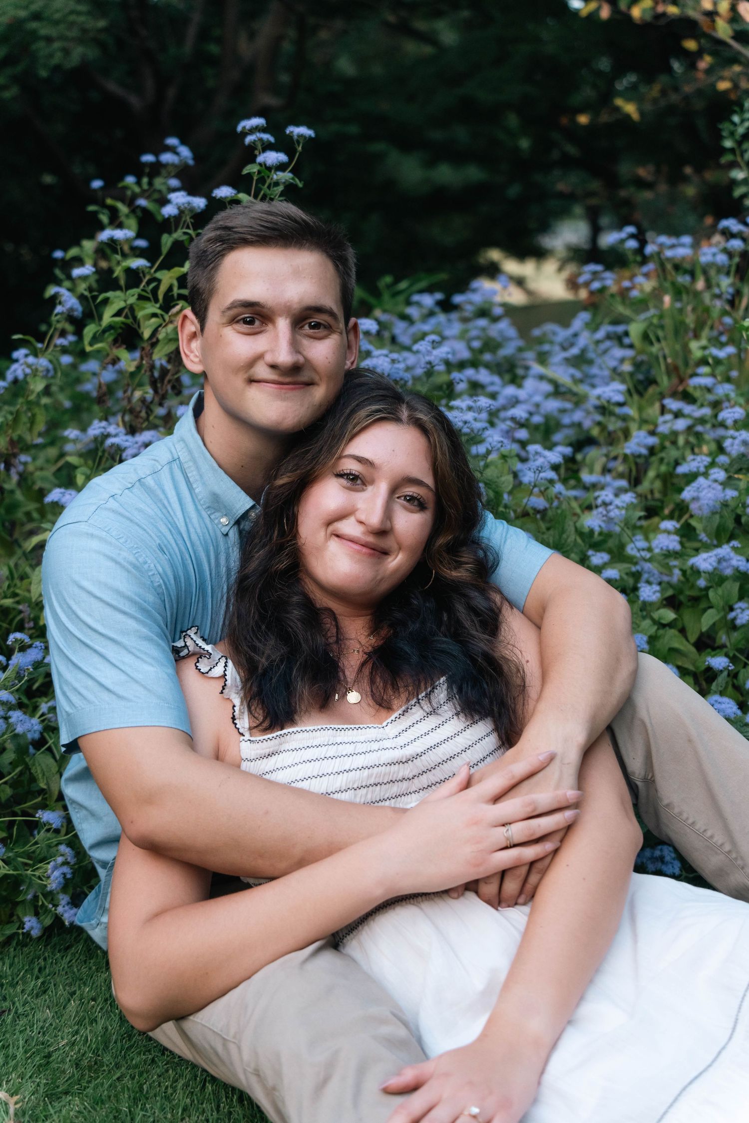 Engagement photoshoot at Fred Fletcher park, Raleigh NC