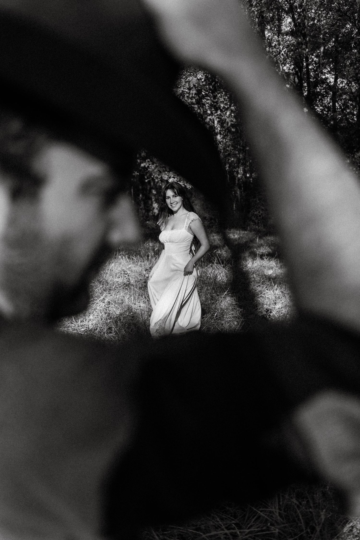 Engagement photo of a couple at Sanford North Carolina
