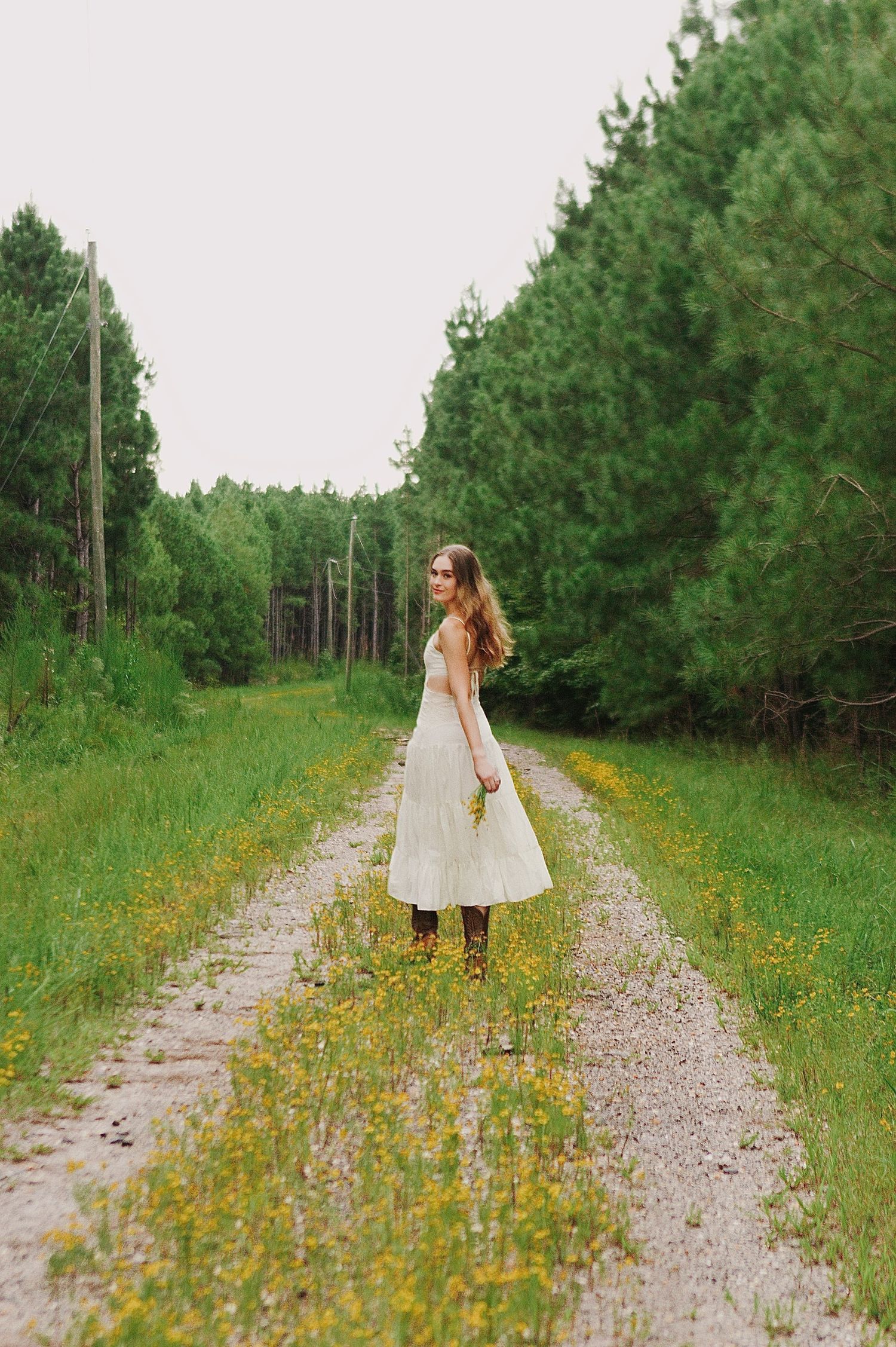 Portrait session in the field