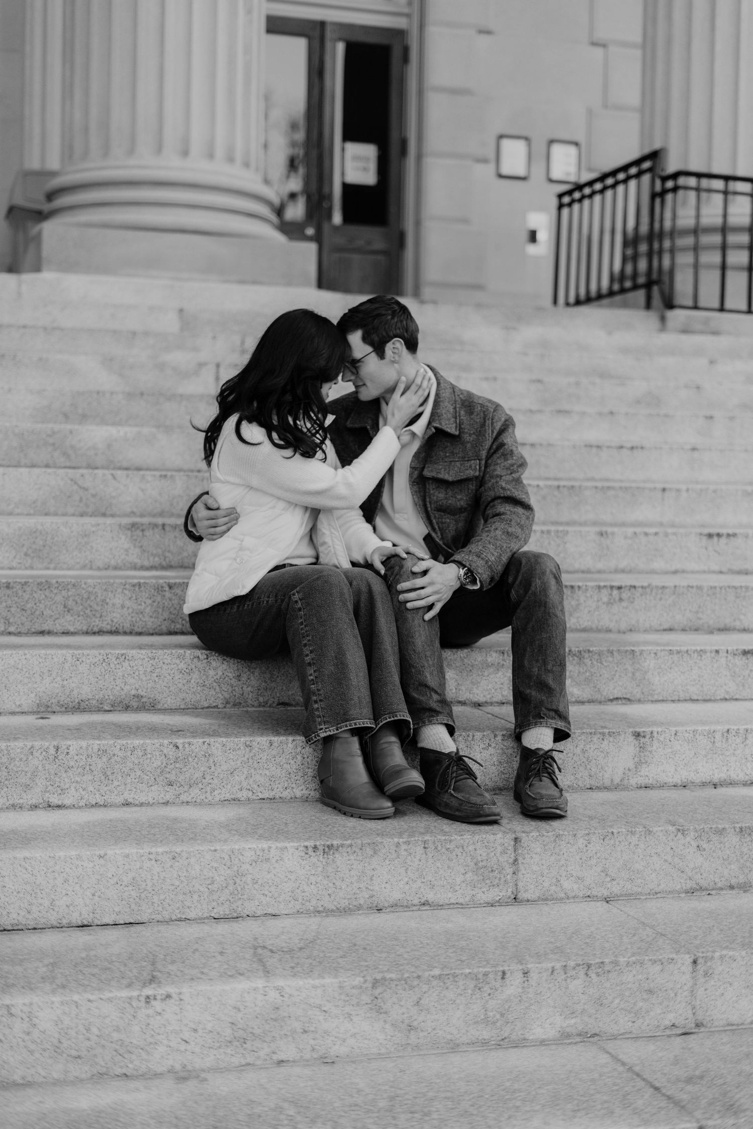Engagement photo in UNC