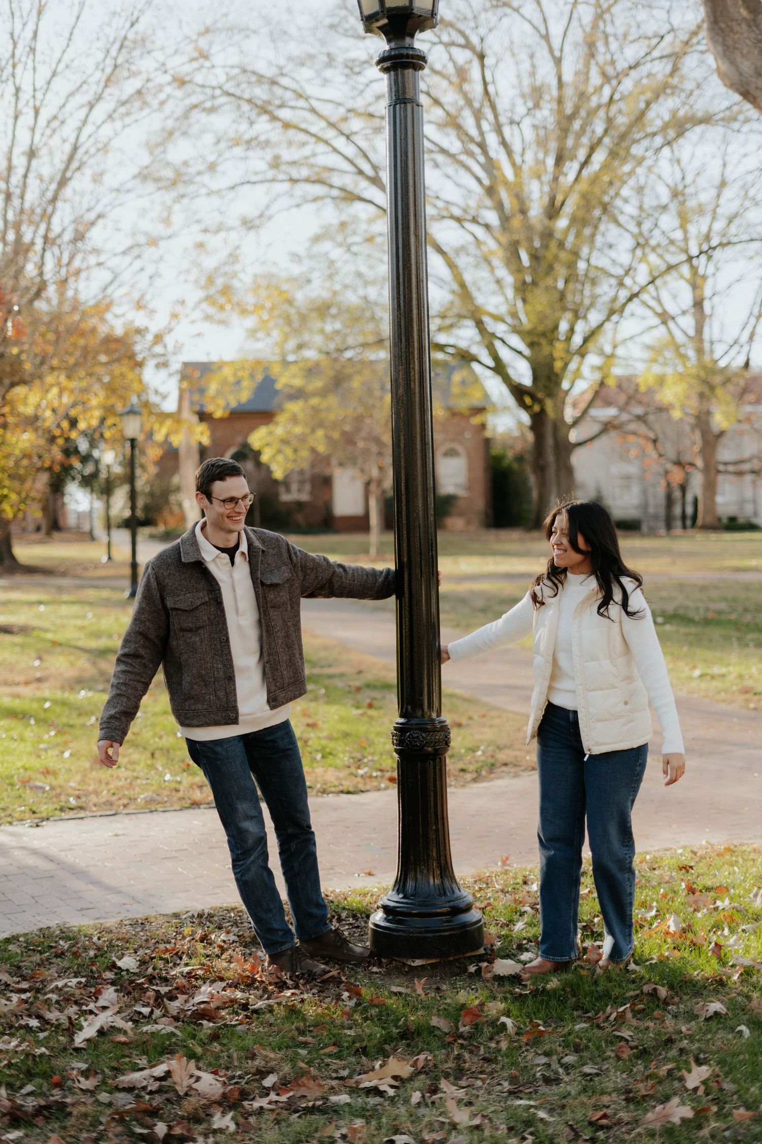 Engagement photo in UNC