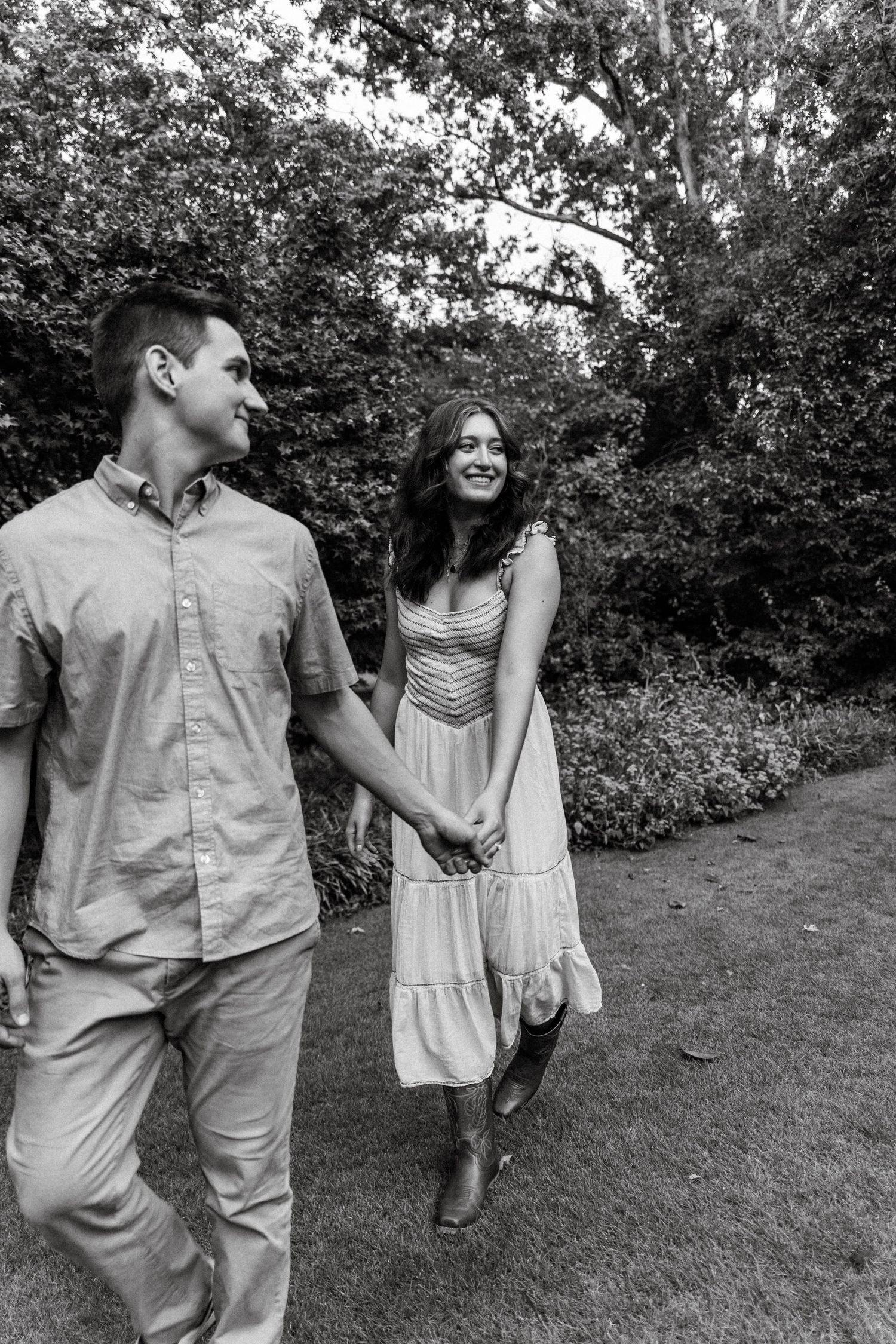 Engagement photoshoot at Fred Fletcher park, Raleigh NC