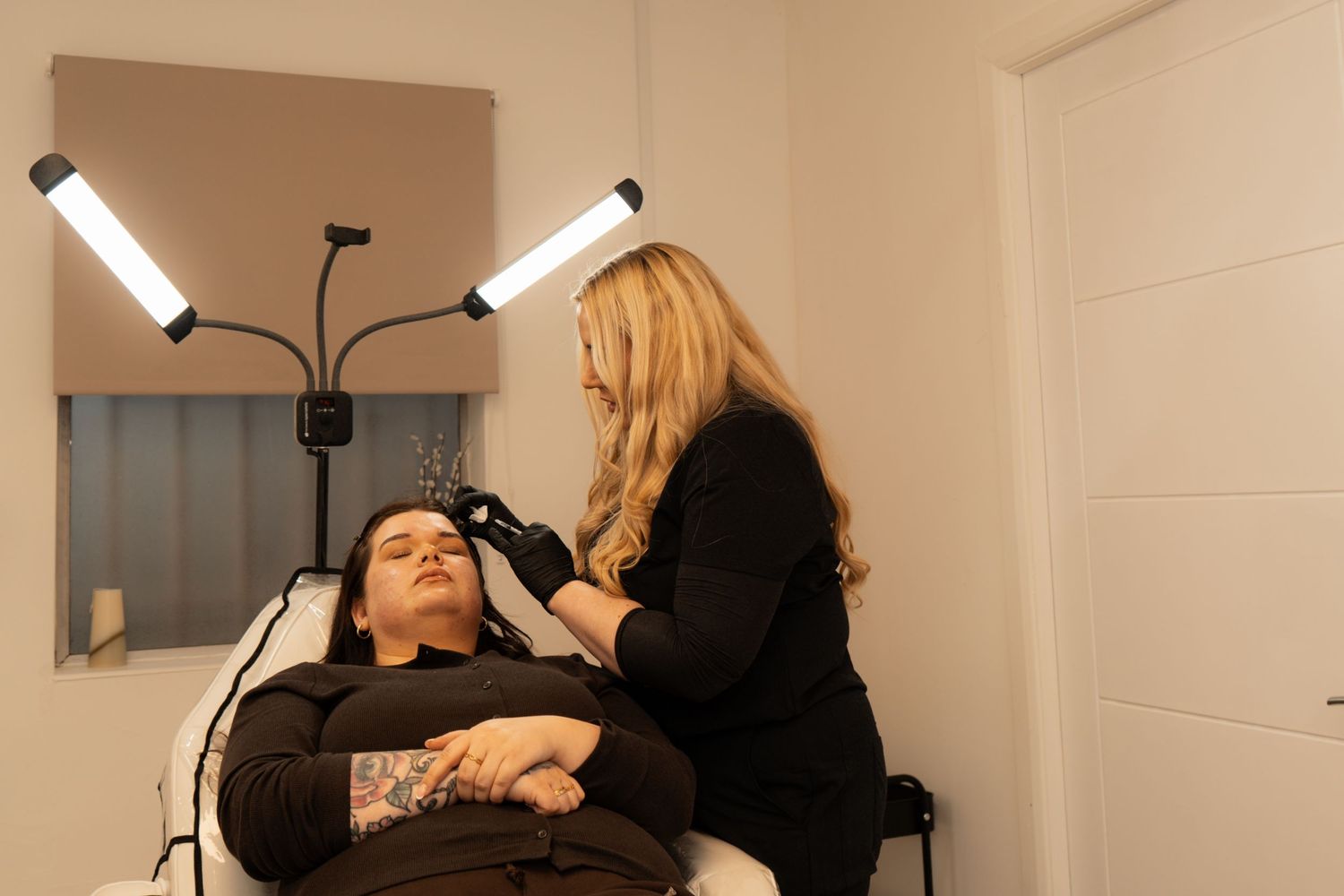 Treatment in process, Edit HQ, Aesthetics and Skin Clinic in Kirkcaldy.
