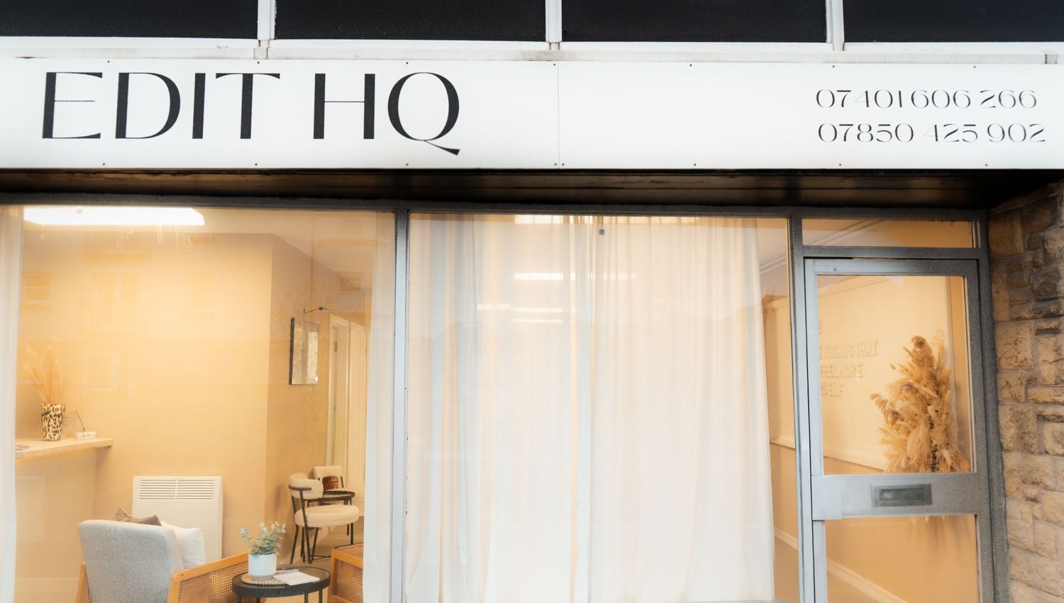 Shop front, Edit HQ, Aesthetics and Skin Clinic in Kirkcaldy.