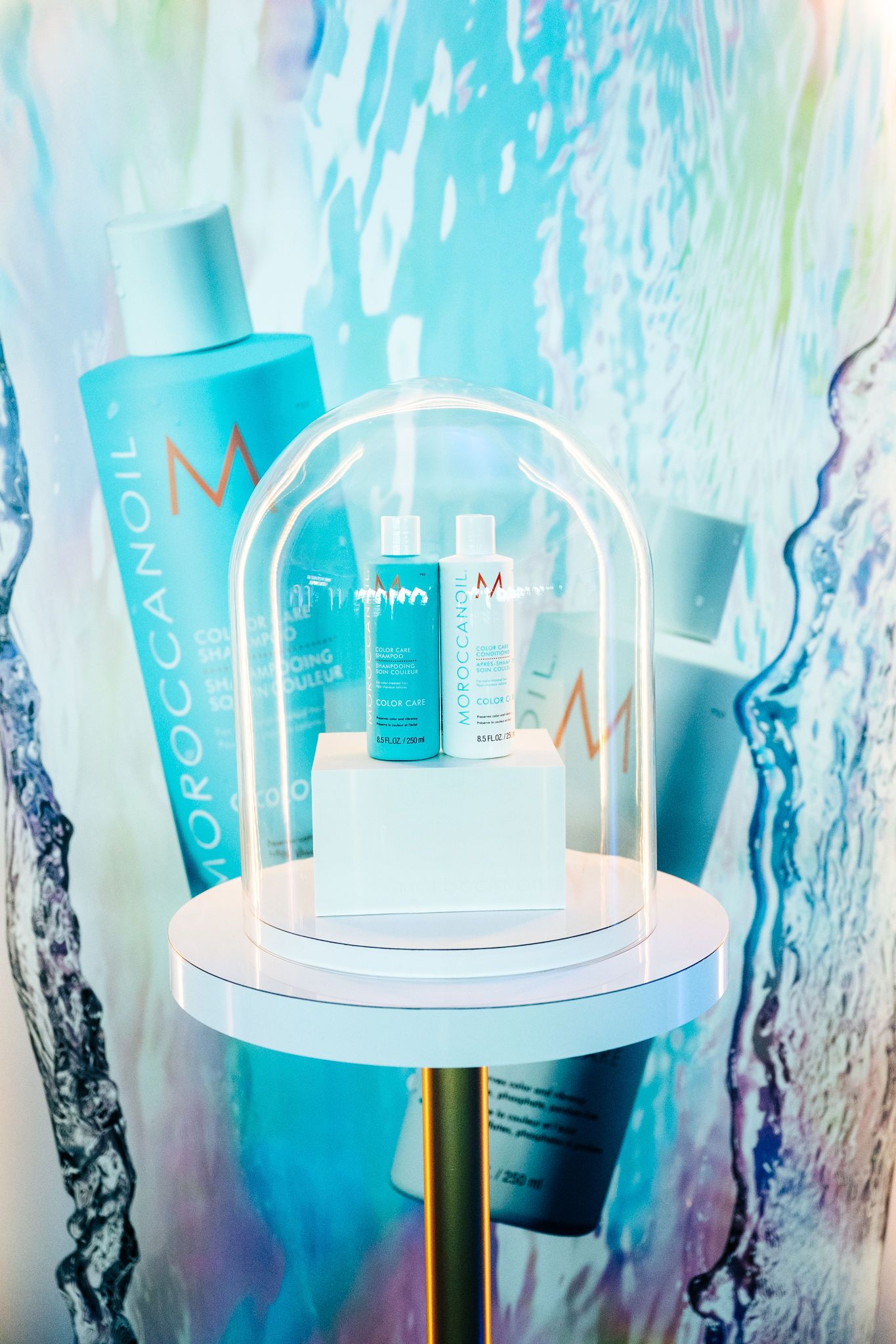 sfeerbeelden bedrijfsomgeving Bradamedia Moroccanoil event productlancering store opening