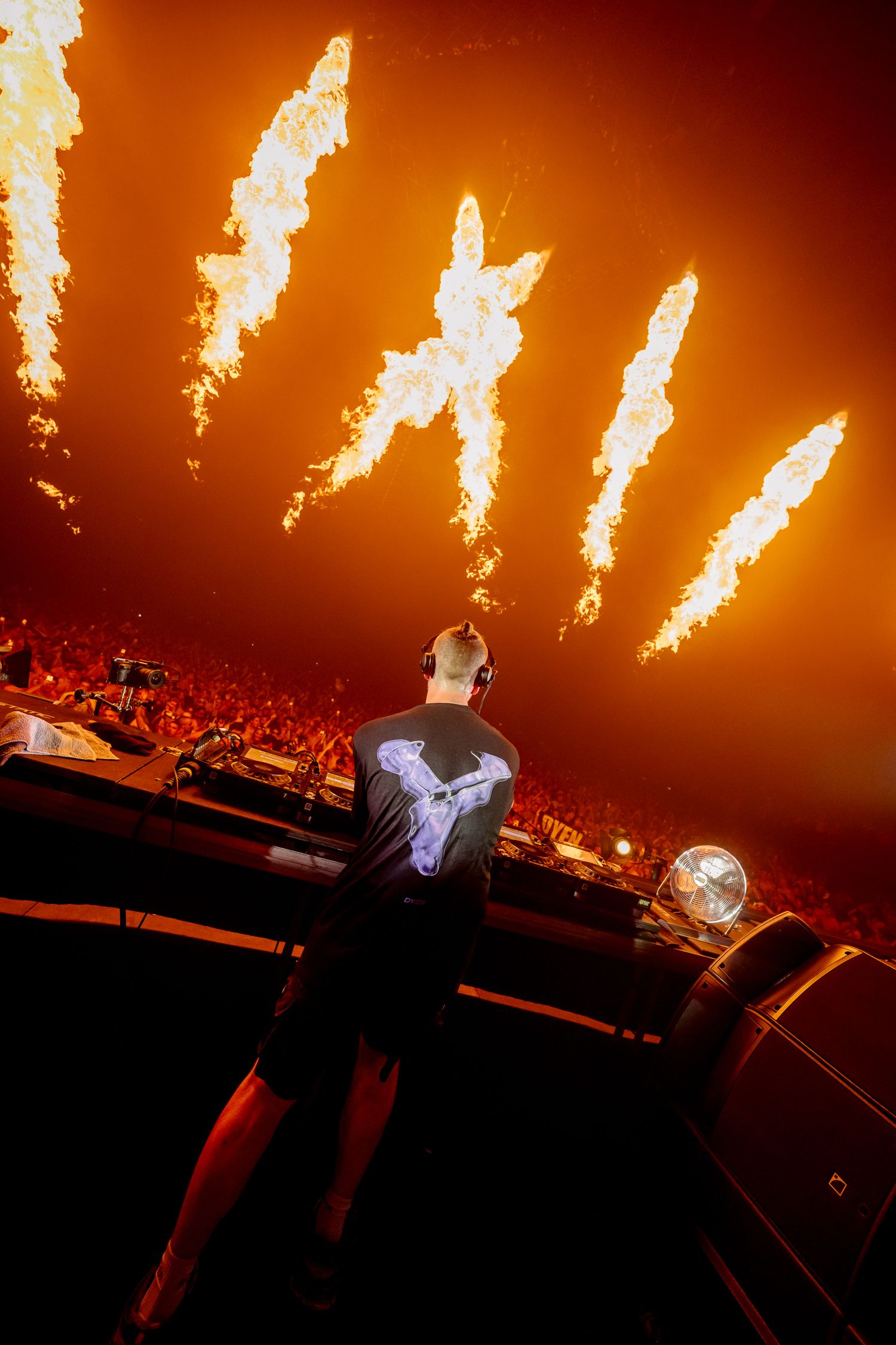industrial techno outdoor techno stage Bradamedia crowd energy festival atmosphere