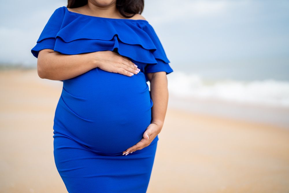 Maternity session at the beach