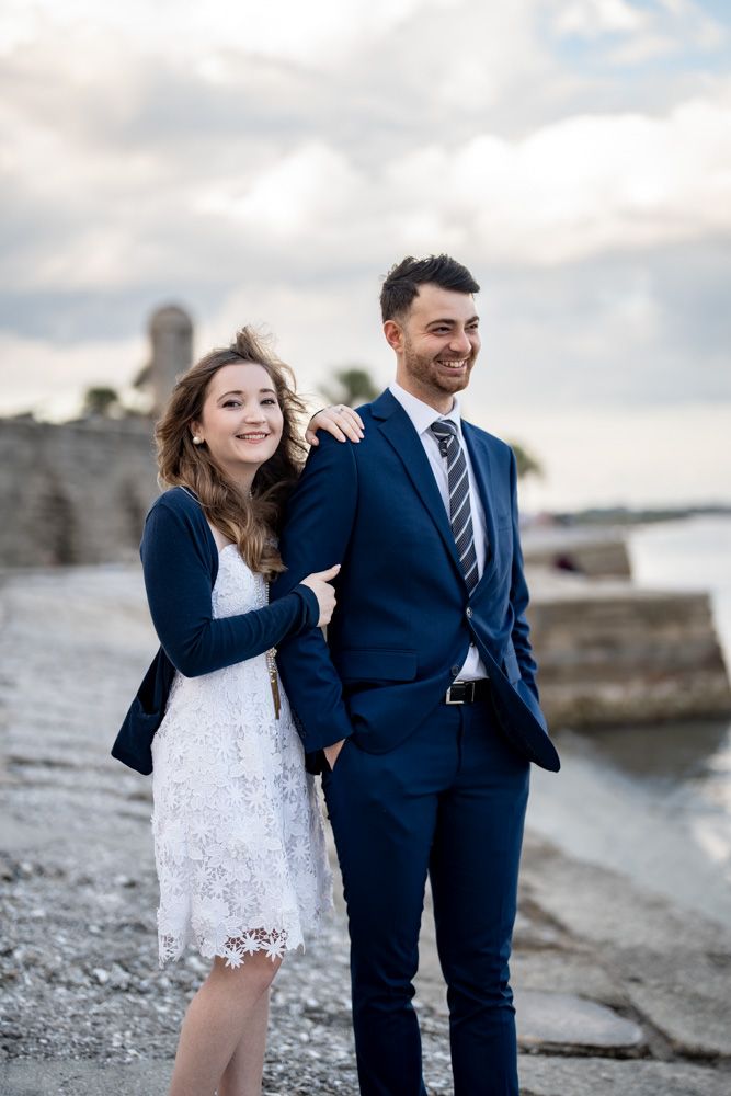 Engagement shot in St Augustine, Florida