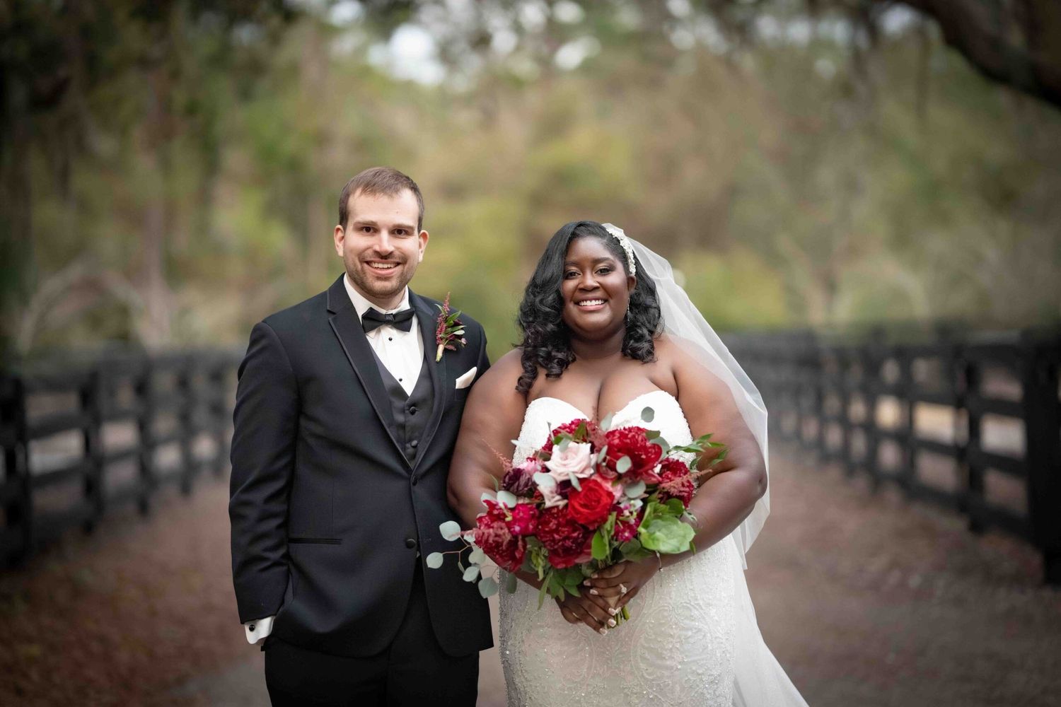 Bride and Groom completely happy after being married