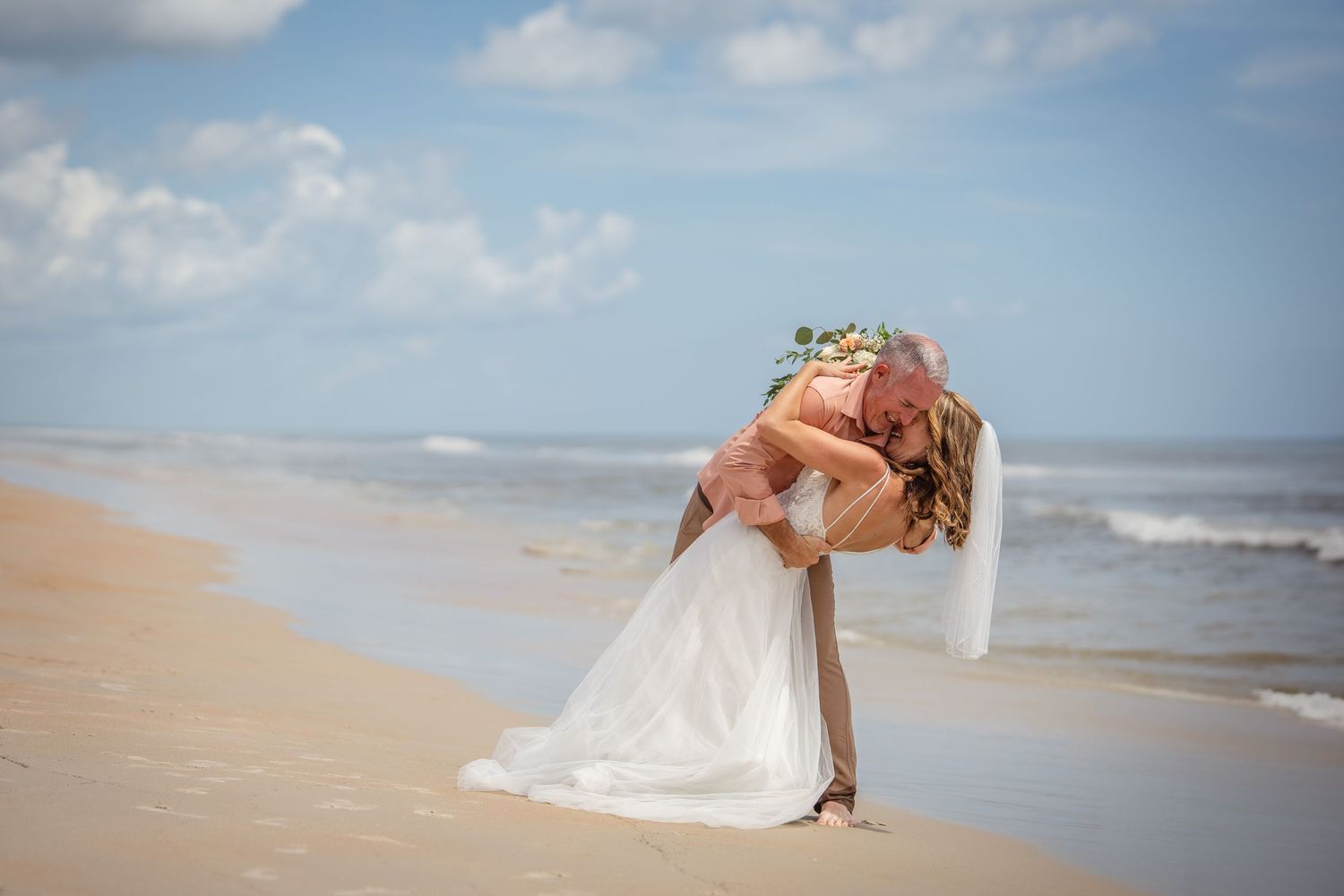 Beach wedding for the romantic couple