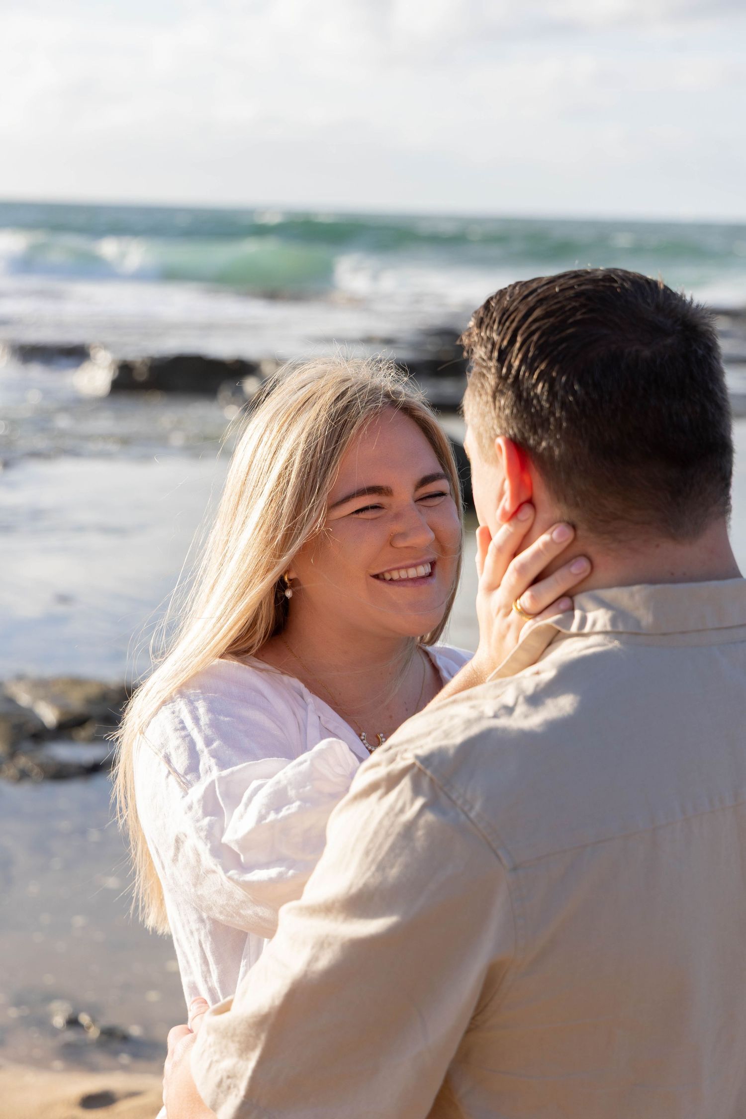 Engagement photos at the beach.