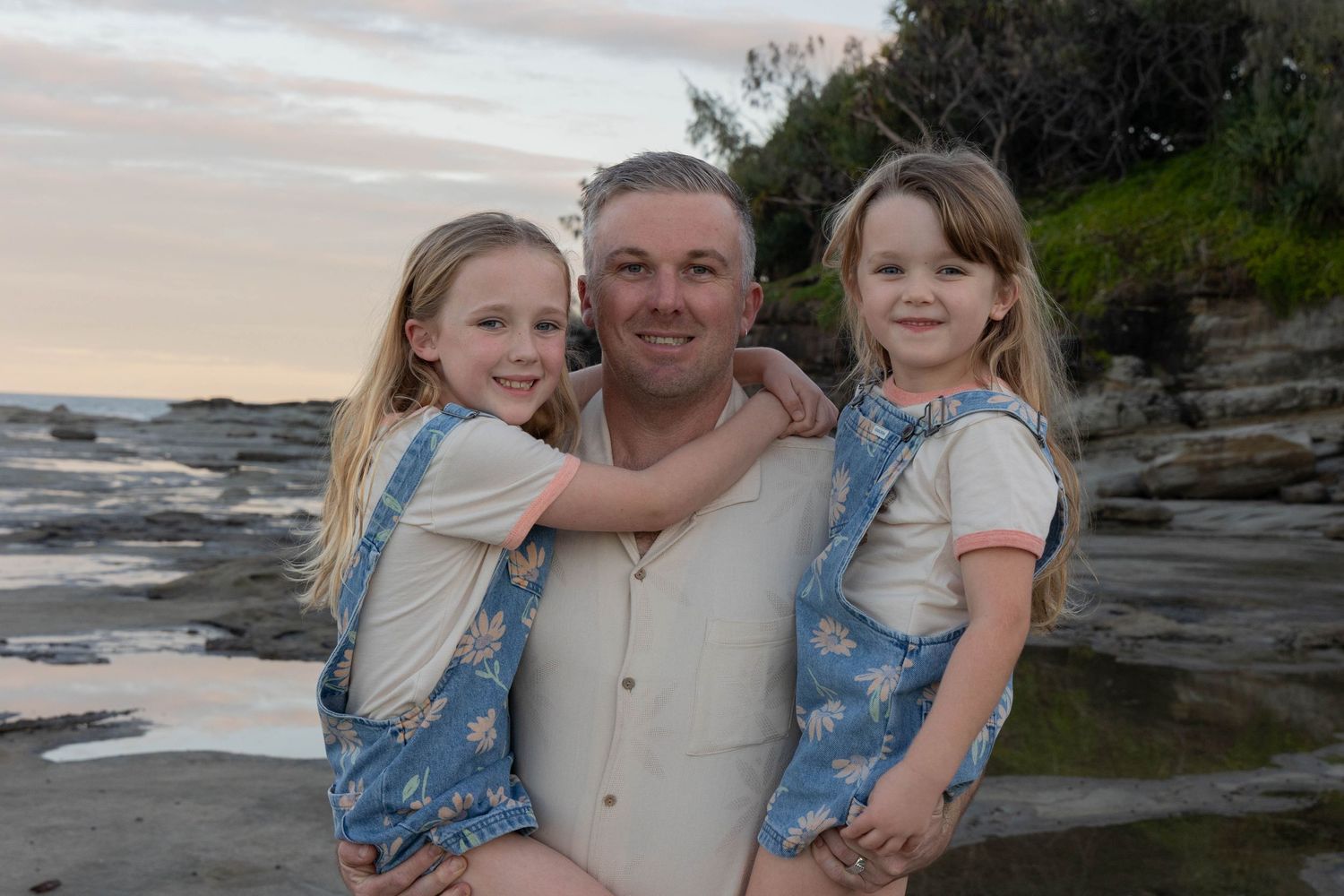Family photos at the beach.