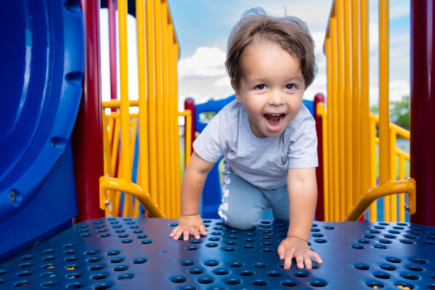 boy at playground