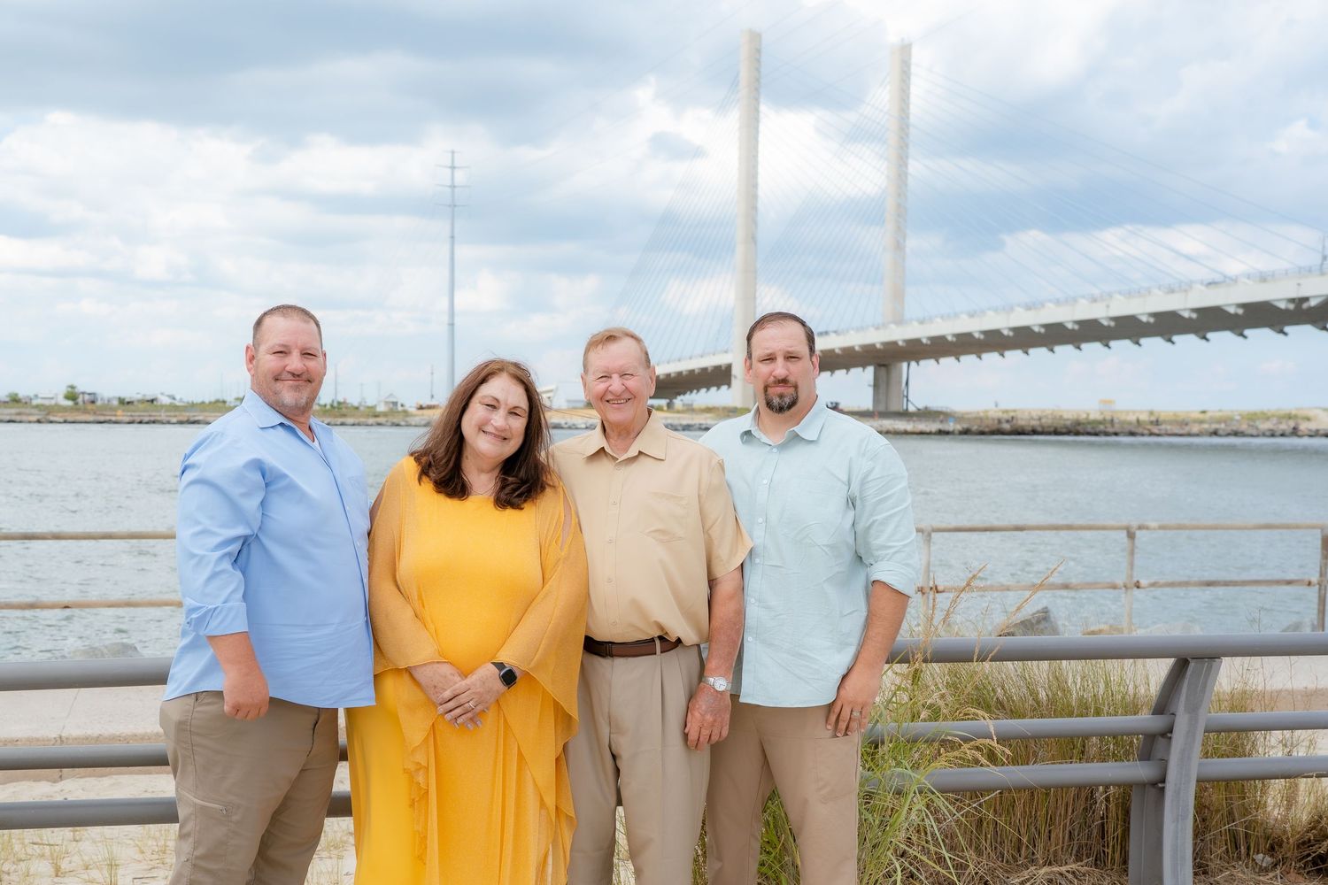 Wedding Vow renewal at Indian River Inlet Bridge