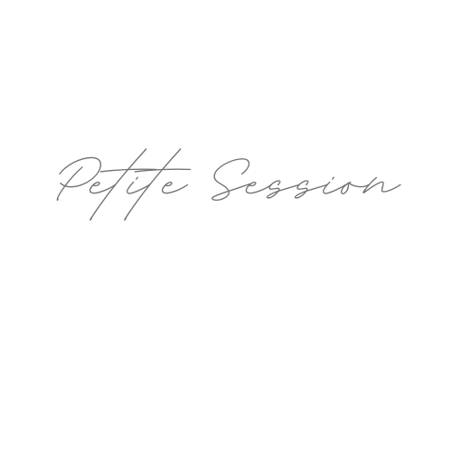 Artistic calligraphy text showing 'Photo Session' in flowing gray handwriting.