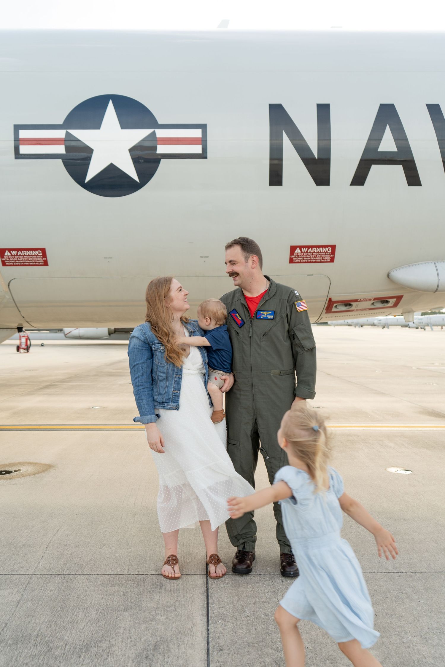 Military Flight Line Family Photo - NAS JAX