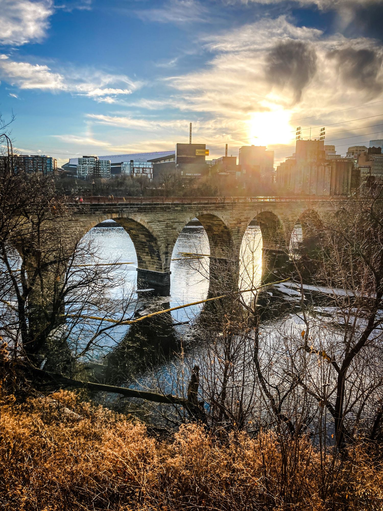 Picture of the Stone Arch Bridge in Minneapolis, MN