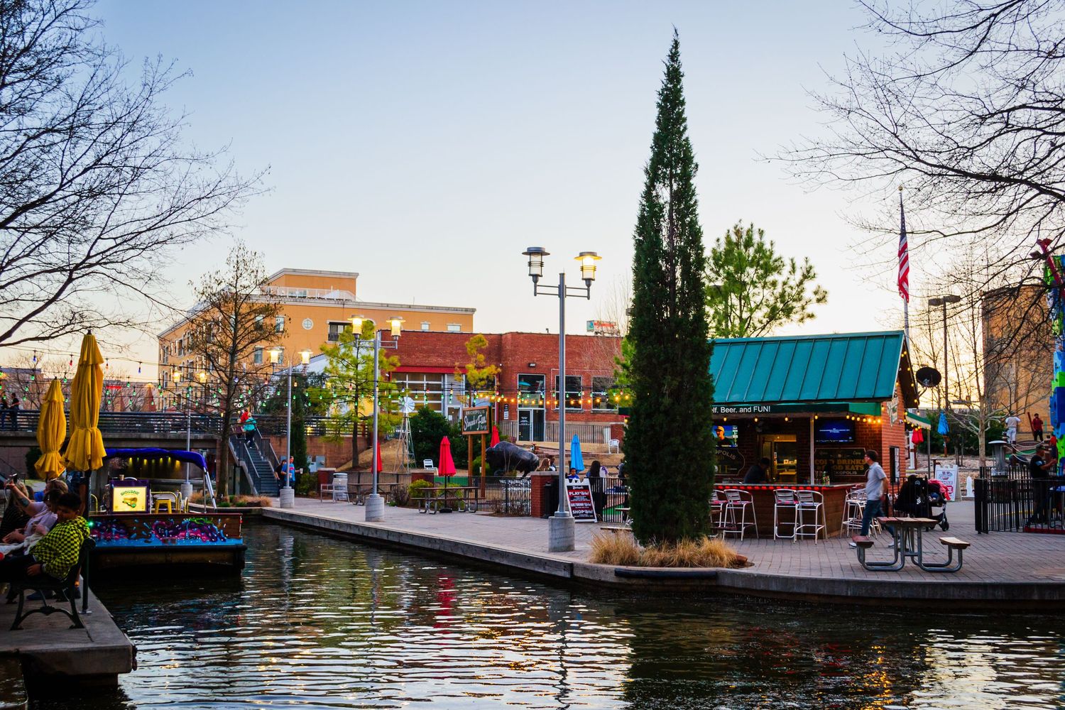 Photo of the Bricktown Canal in OKC.