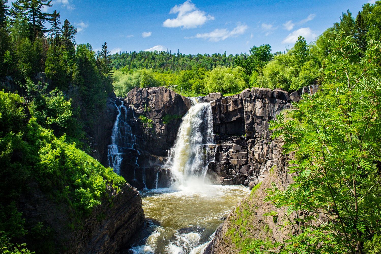 Photo of a waterfall.