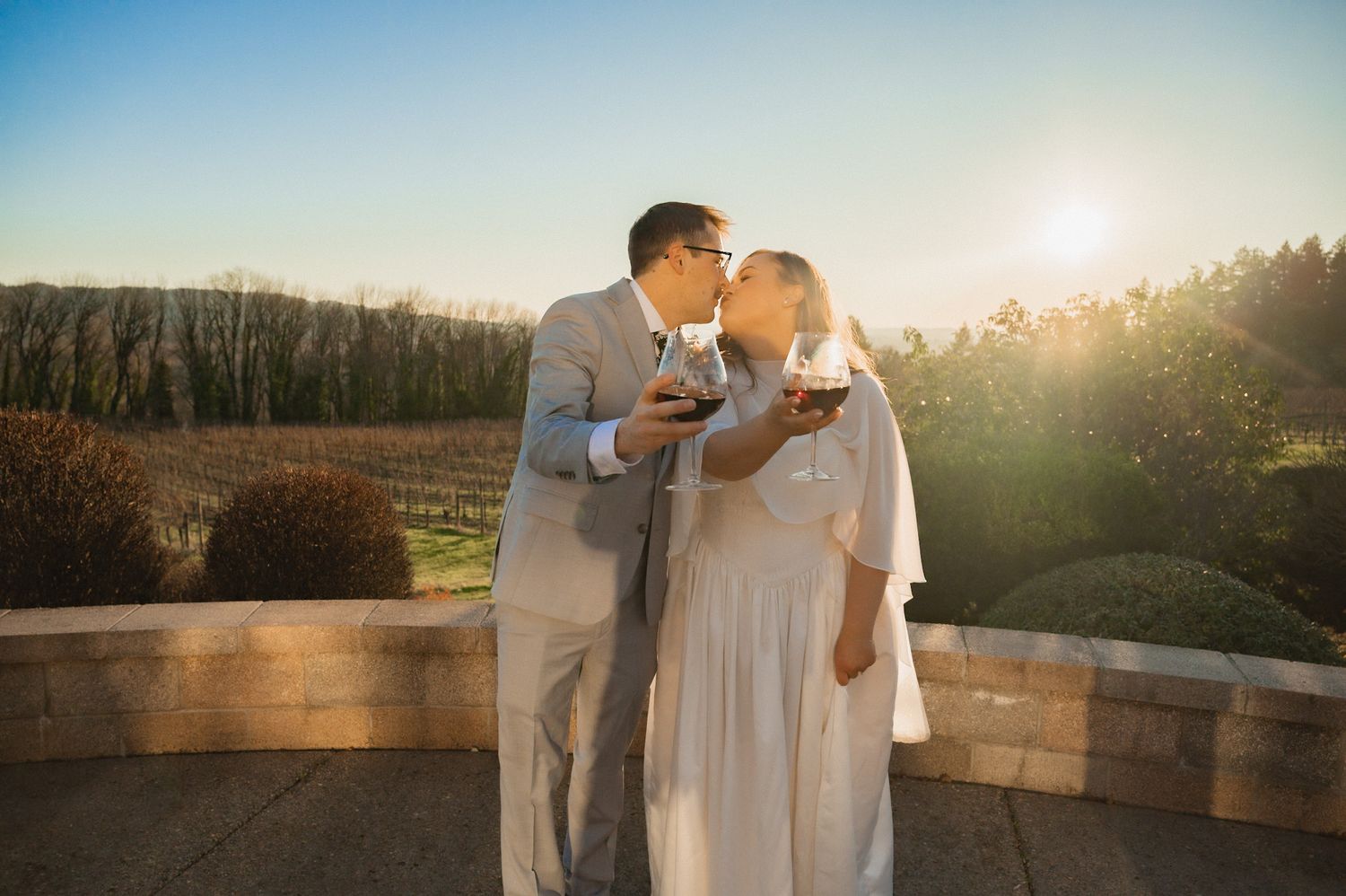 wine vineyard wedding