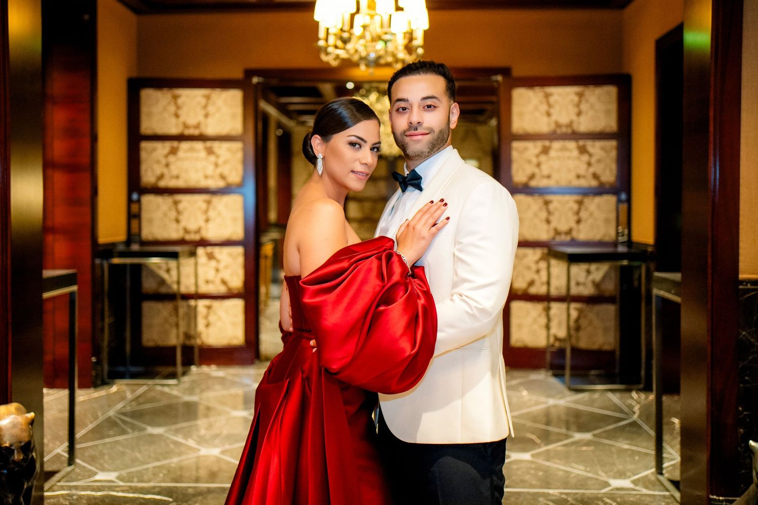 Indian wedding photography London - bride and groom portrait