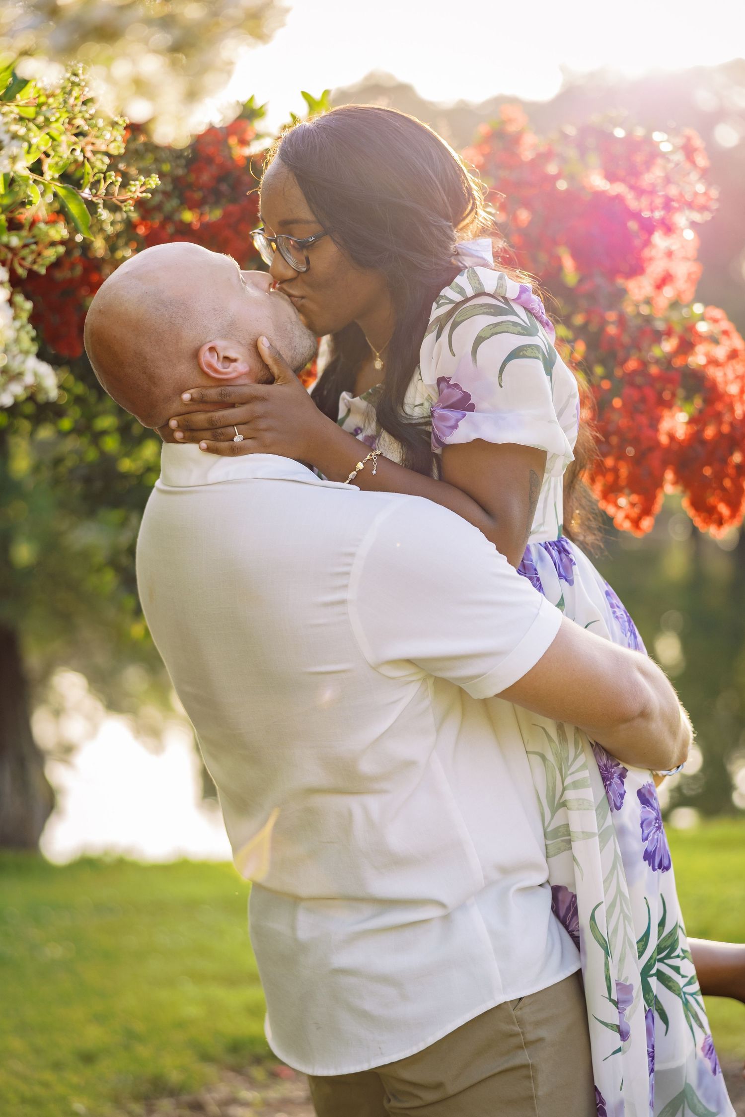Couple kissing
