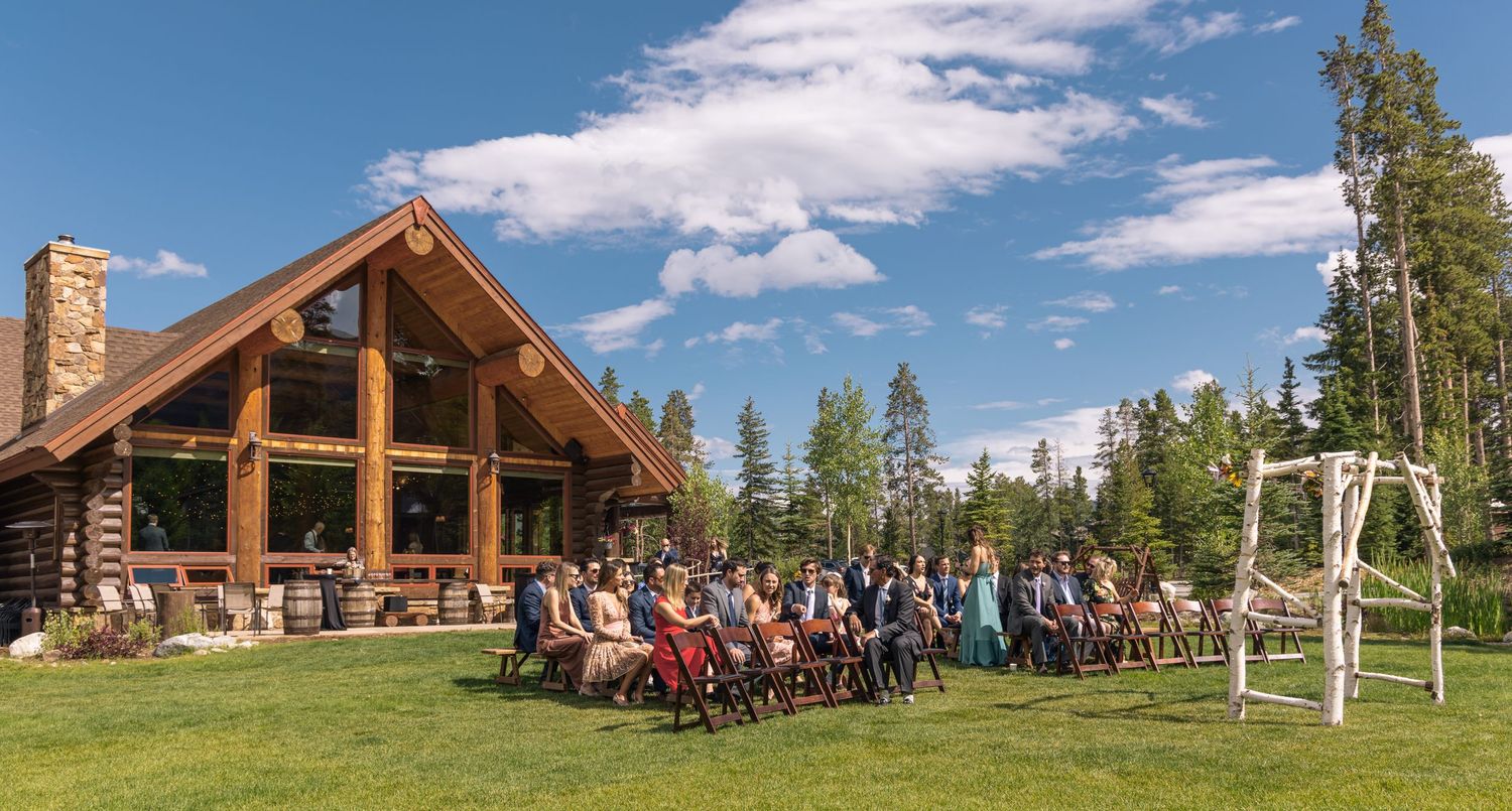 wedding ceremony set up